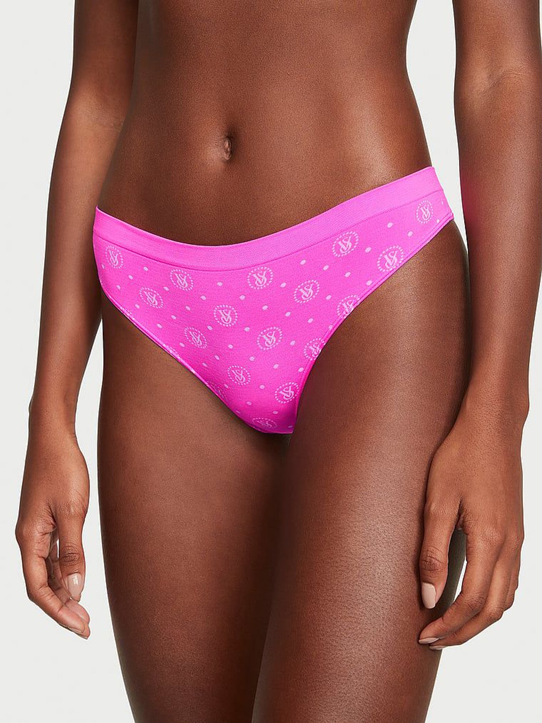 

Victoria's Secret Printed Thongs Briefs 1124156464YA, Pink