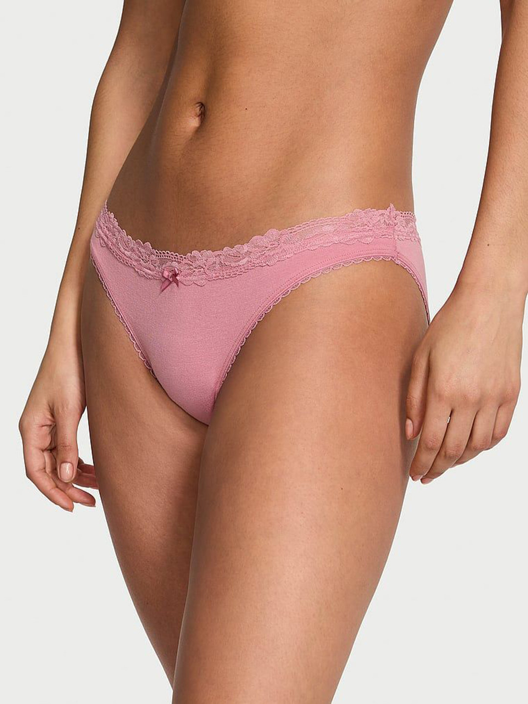 

Victoria's Secret Mid-Rise Bikini Panty 112419404SHM, Pink