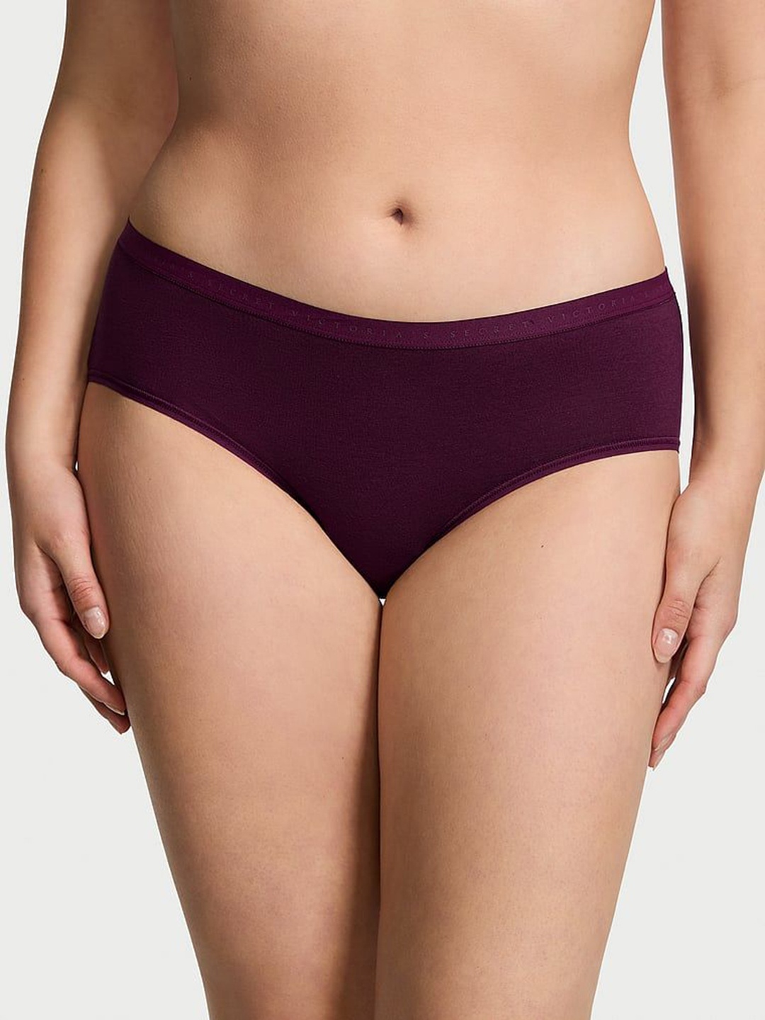 

Victoria's Secret Stretch Cotton Hiphugger Hipster Briefs, Purple