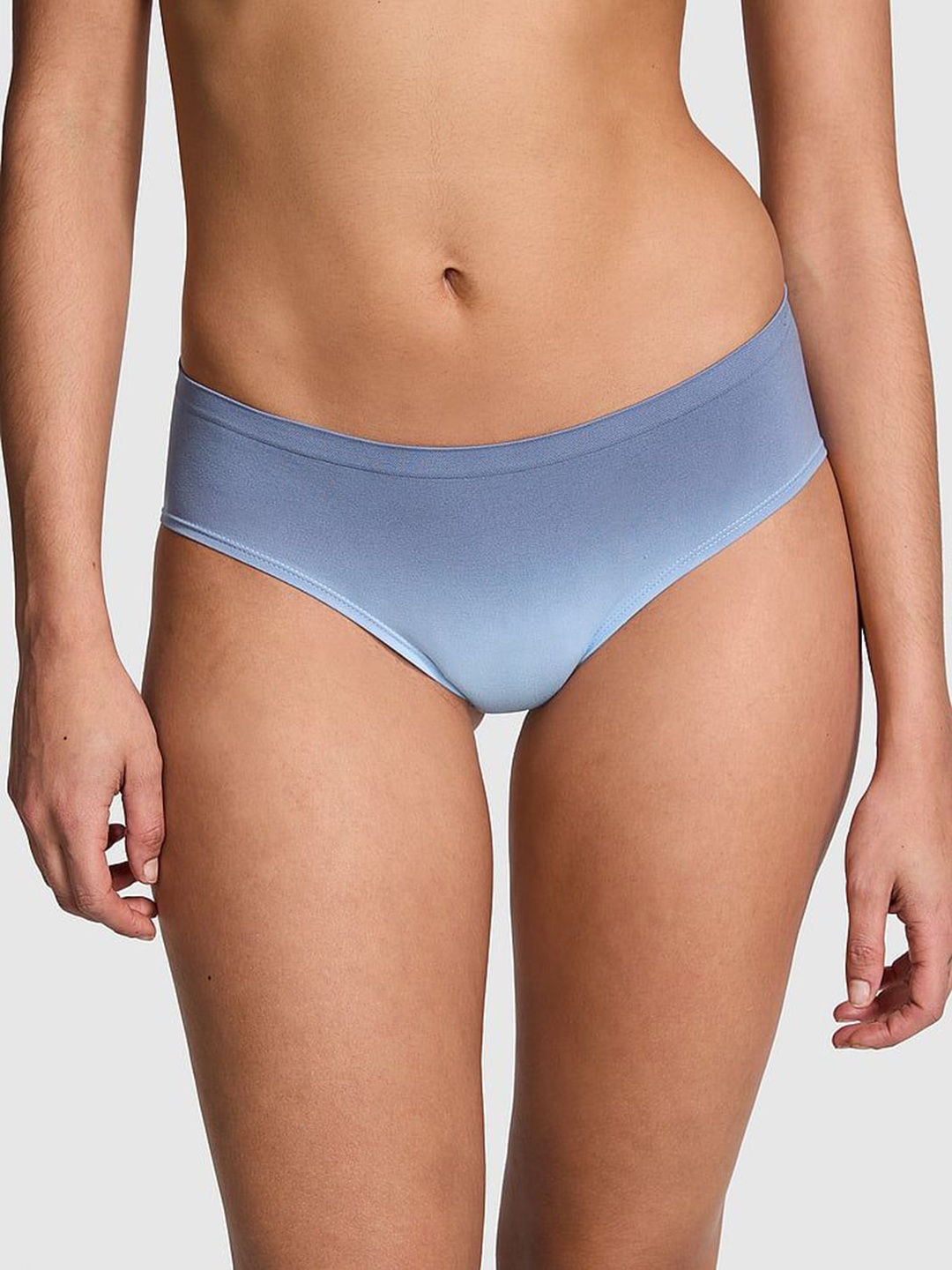 

Victoria's Secret PINK Seamless Hiphugger Low Rise Hipster Briefs, Blue