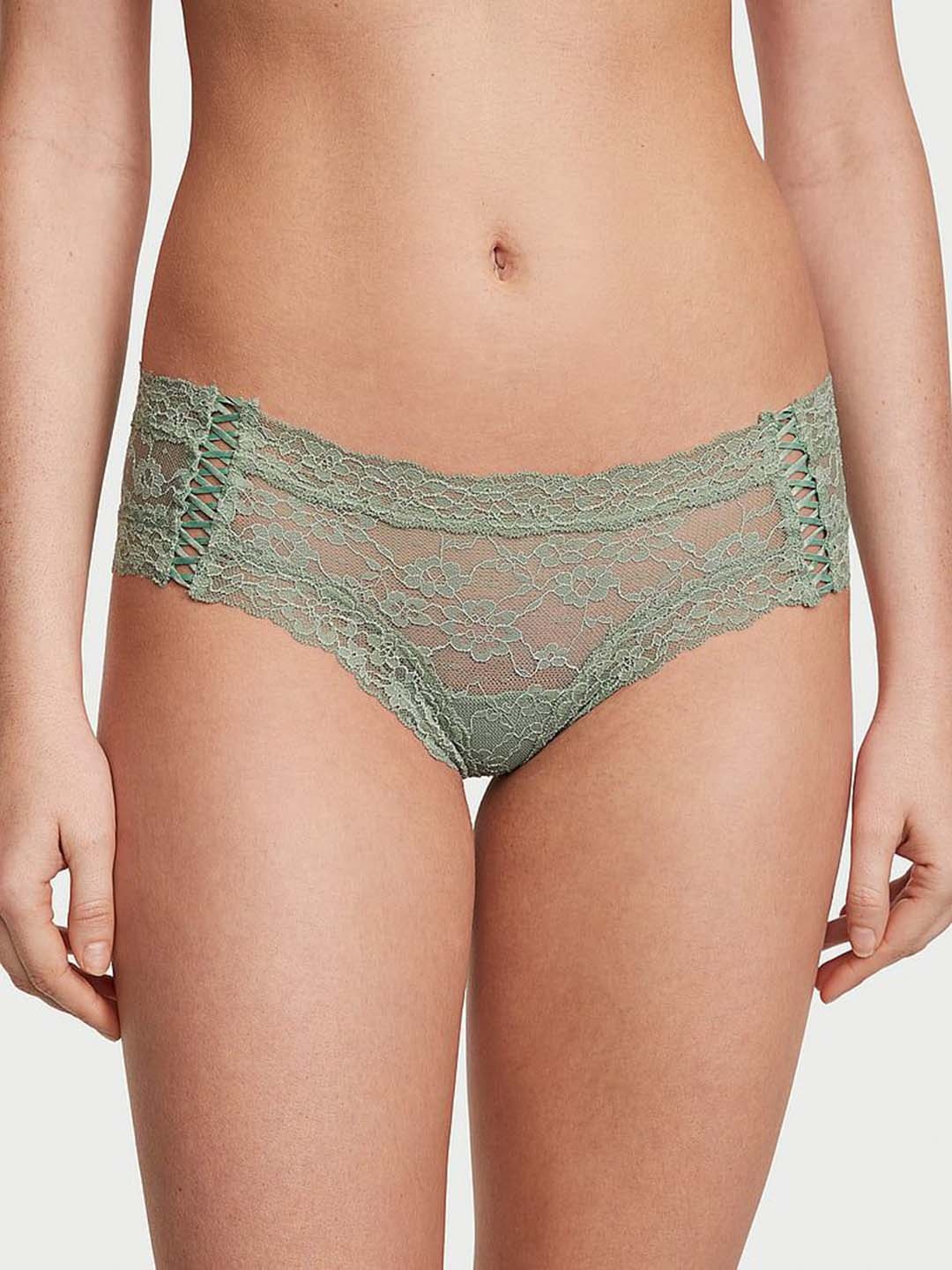 

Victoria's Secret Laced Mid-Rise Panty 1121831946K1, Green