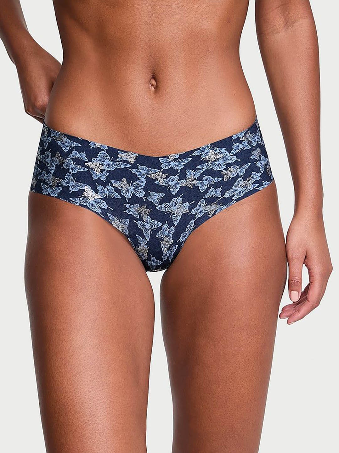 

Victoria's Secret No-Show Hiphugger Printed Hipster Briefs, Blue