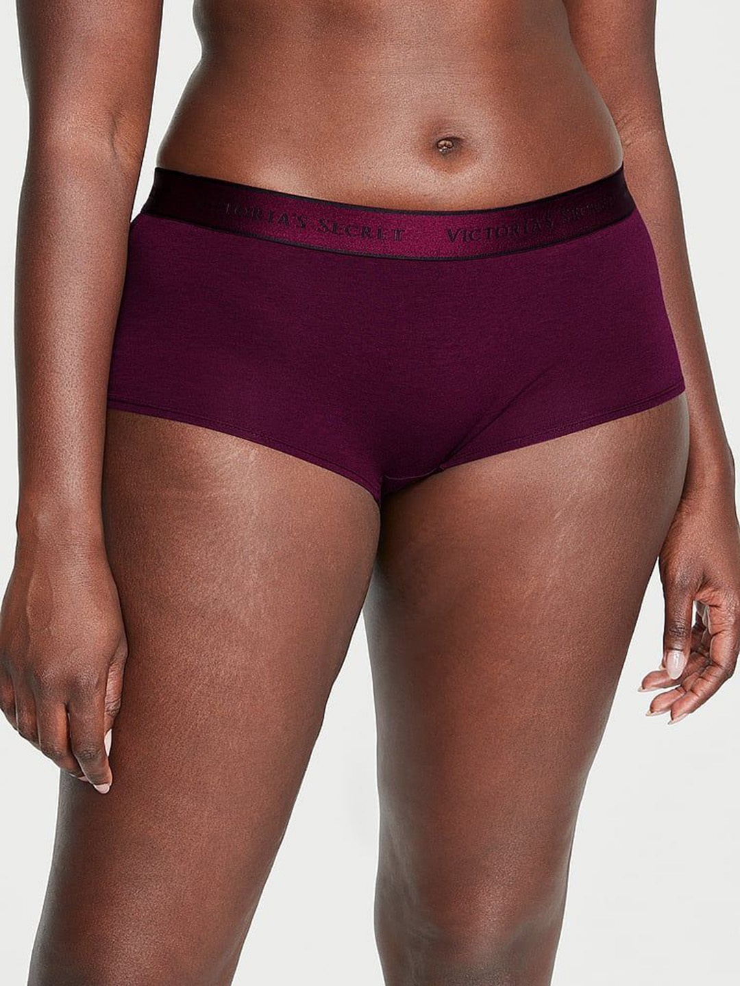 

Victoria's Secret Logo Cotton Boy Shorts Briefs 1122451228P7, Red