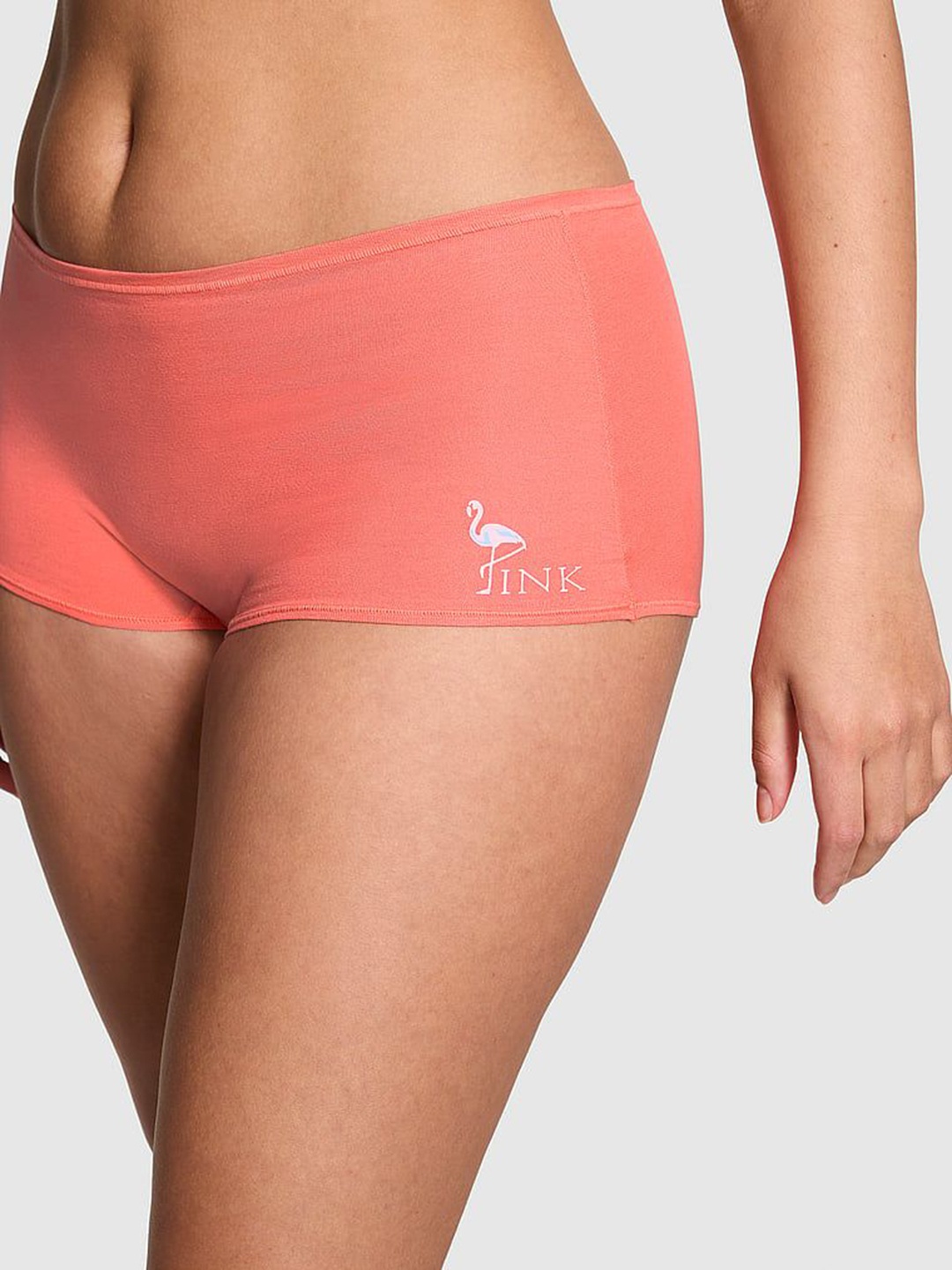

Victoria's Secret PINK Low Rise Hiphugger Boyshort Briefs, Orange