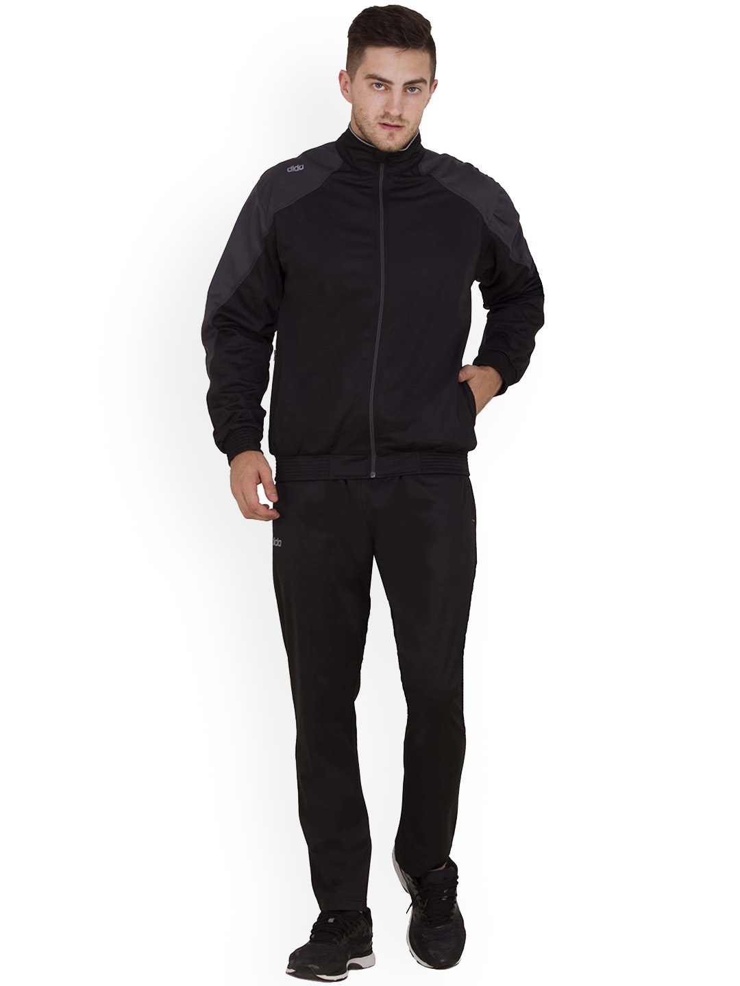 

DIDA Men Quick-Dry Training Tracksuit, Black