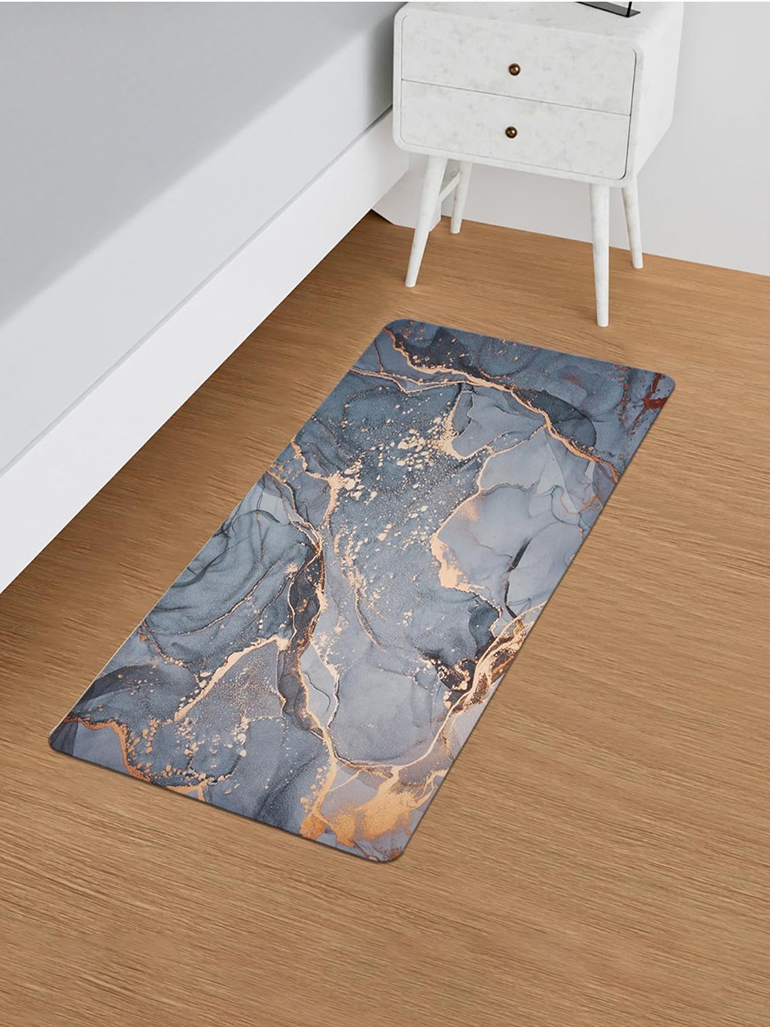 

Kuber Industries Grey & Beige 3 Pieces Abstract Bedside Runners