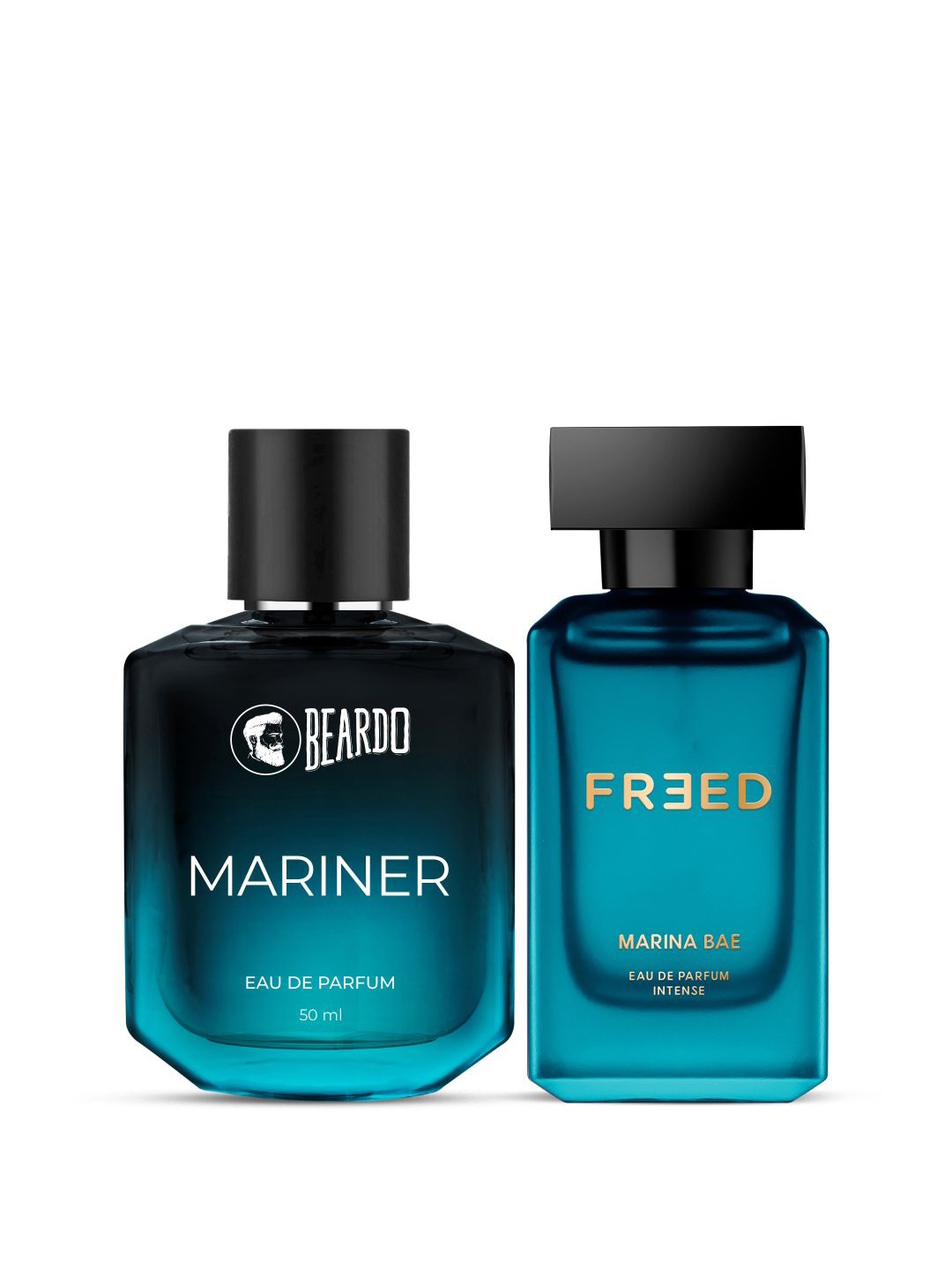 

BEARDO Set Of 2 Long Lasting Eau De Parfum - Mariner 50ml & Freed Marina Bae 80ml, Blue