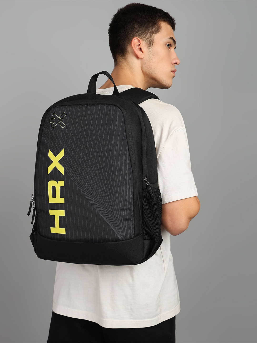 HRX by Hrithik Roshan Unisex Up To 16 Inch Ergonomic Laptop Backpack, Black