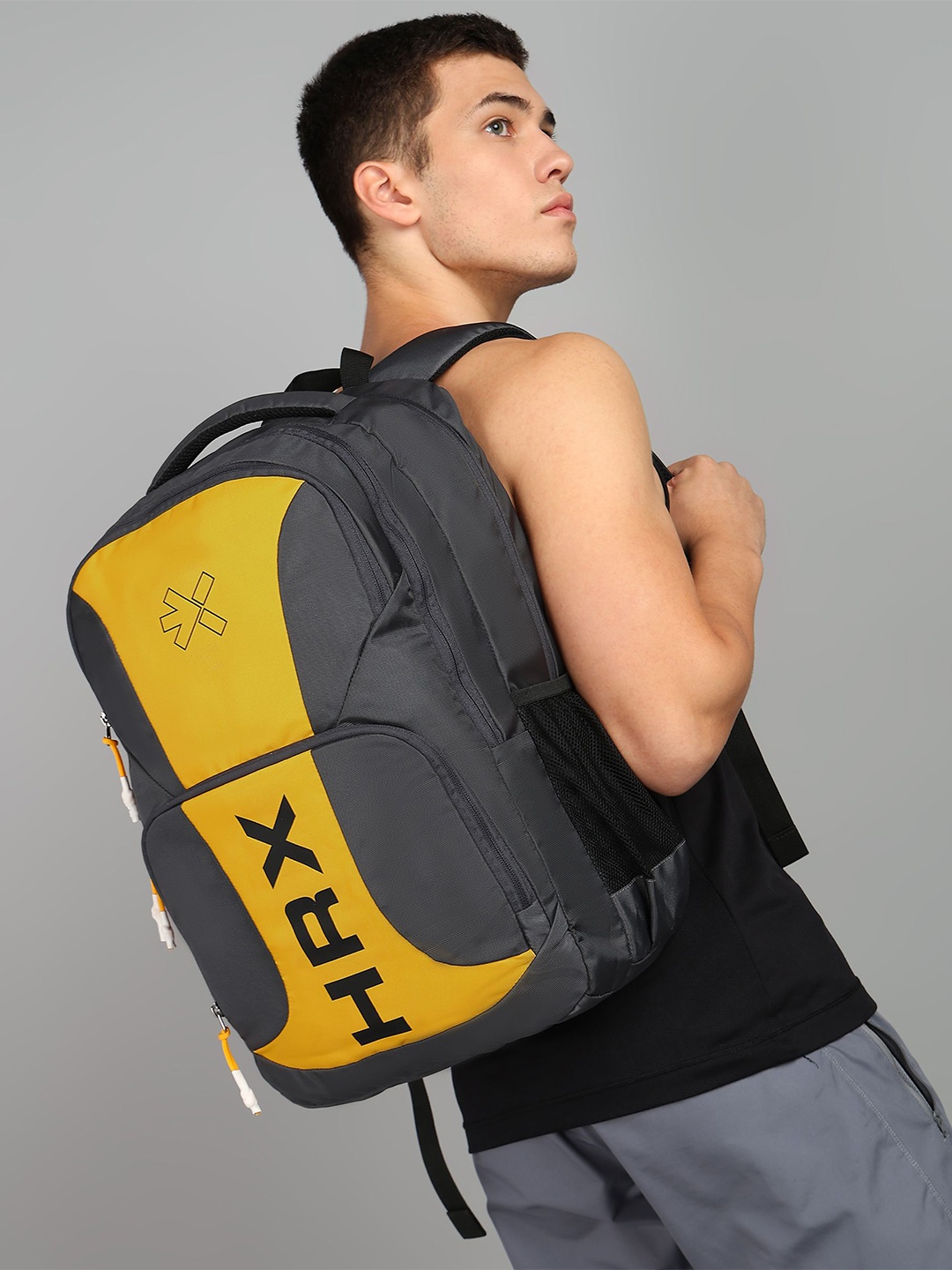 

HRX by Hrithik Roshan Unisex Up To 16 Inch Ergonomic Laptop Backpack, Grey