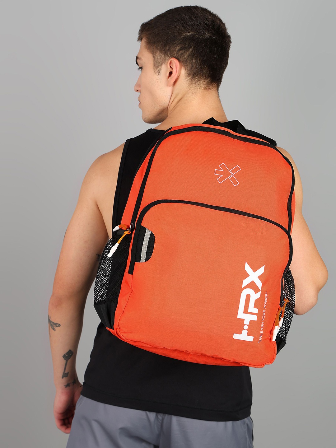 

HRX by Hrithik Roshan Unisex Up To 16 Inch Ergonomic Laptop Backpack, Orange
