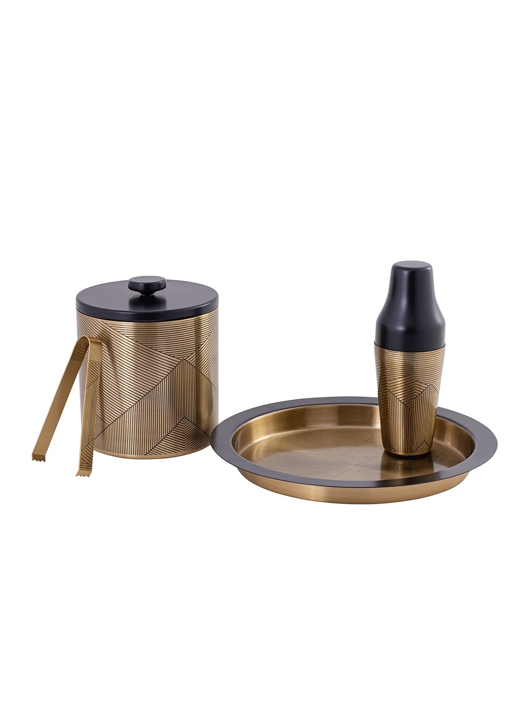 

KANIRY ARTISE OF NOVELTY Gold-Toned 4 Pieces Stainless Steel Barware Tool Set