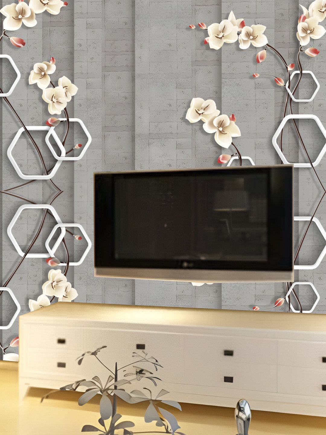 

Aura Grey Printed Self-Adhesive Wall Sticker