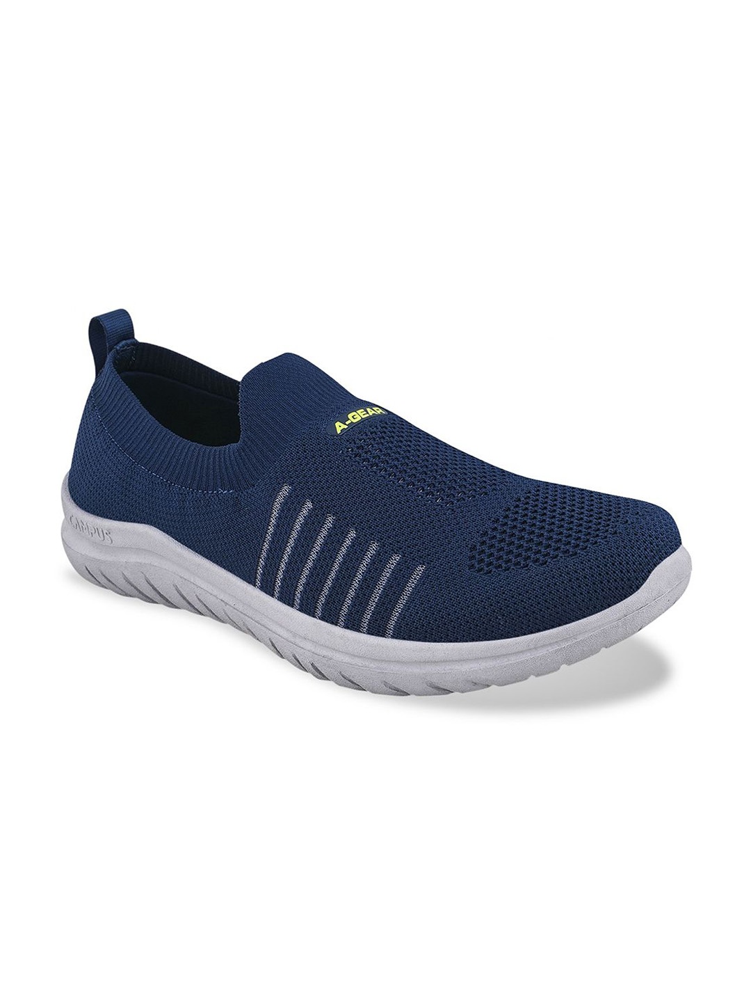 

Campus Men Round Toe Memory Foam Mesh Slip-On Sneakers, Blue