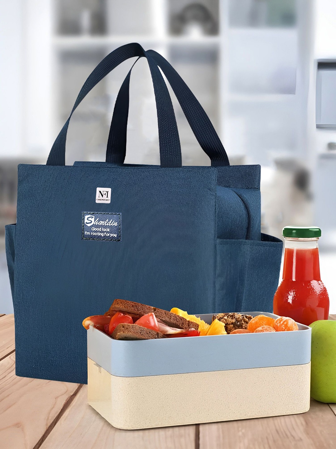

NFI essentials Lunch Bag Travel Accessory, Blue