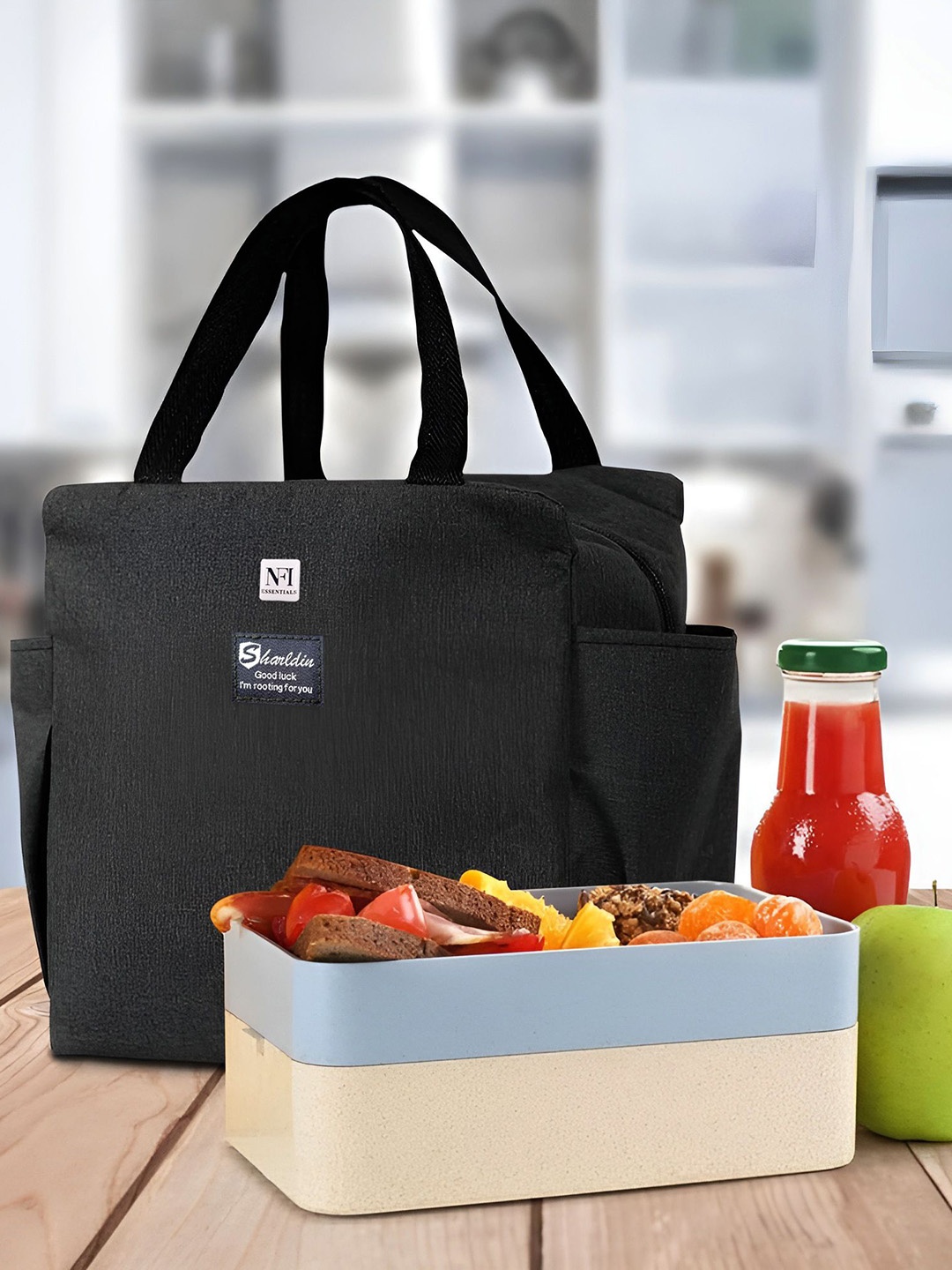 

NFI essentials Lunch Bag Travel Accessory, Black