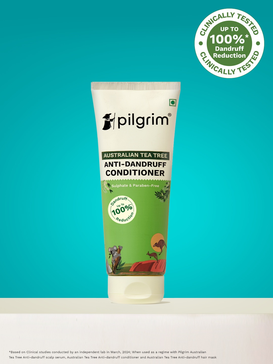 

Pilgrim Australian Tea Tree Anti-Dandruff Conditioner For Detangles Hair - 200ml, Green