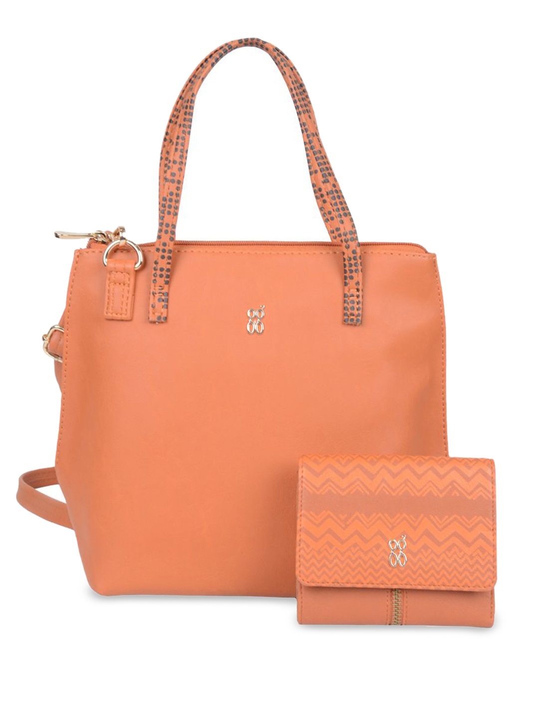 

Baggit PU Oversized Shopper Handheld Bag, Orange