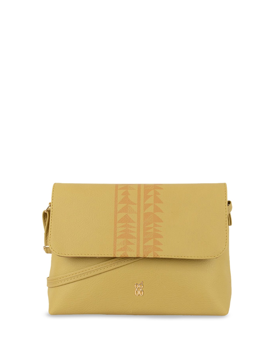 

Baggit Structured Sling Bag, Yellow