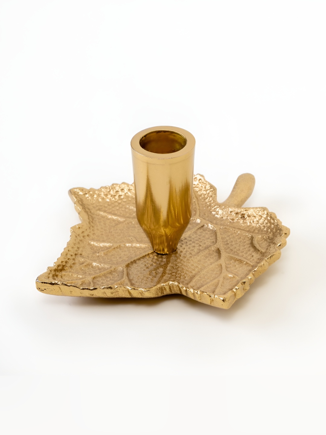 

KANIRY ARTISE OF NOVELTY Gold-Toned Maple Metal Candle Holder