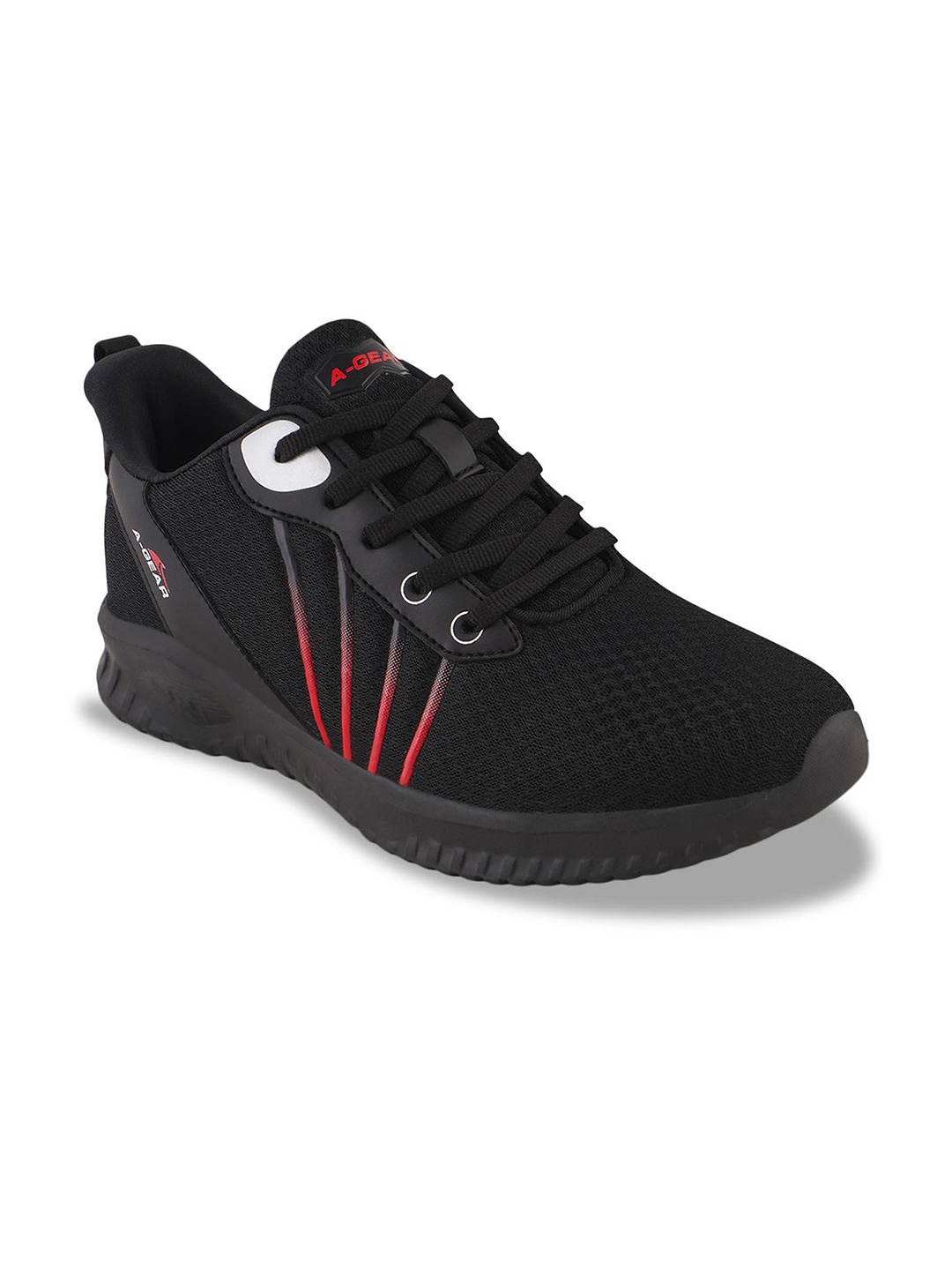 

Campus Men Lace-Ups Running Shoes, Black
