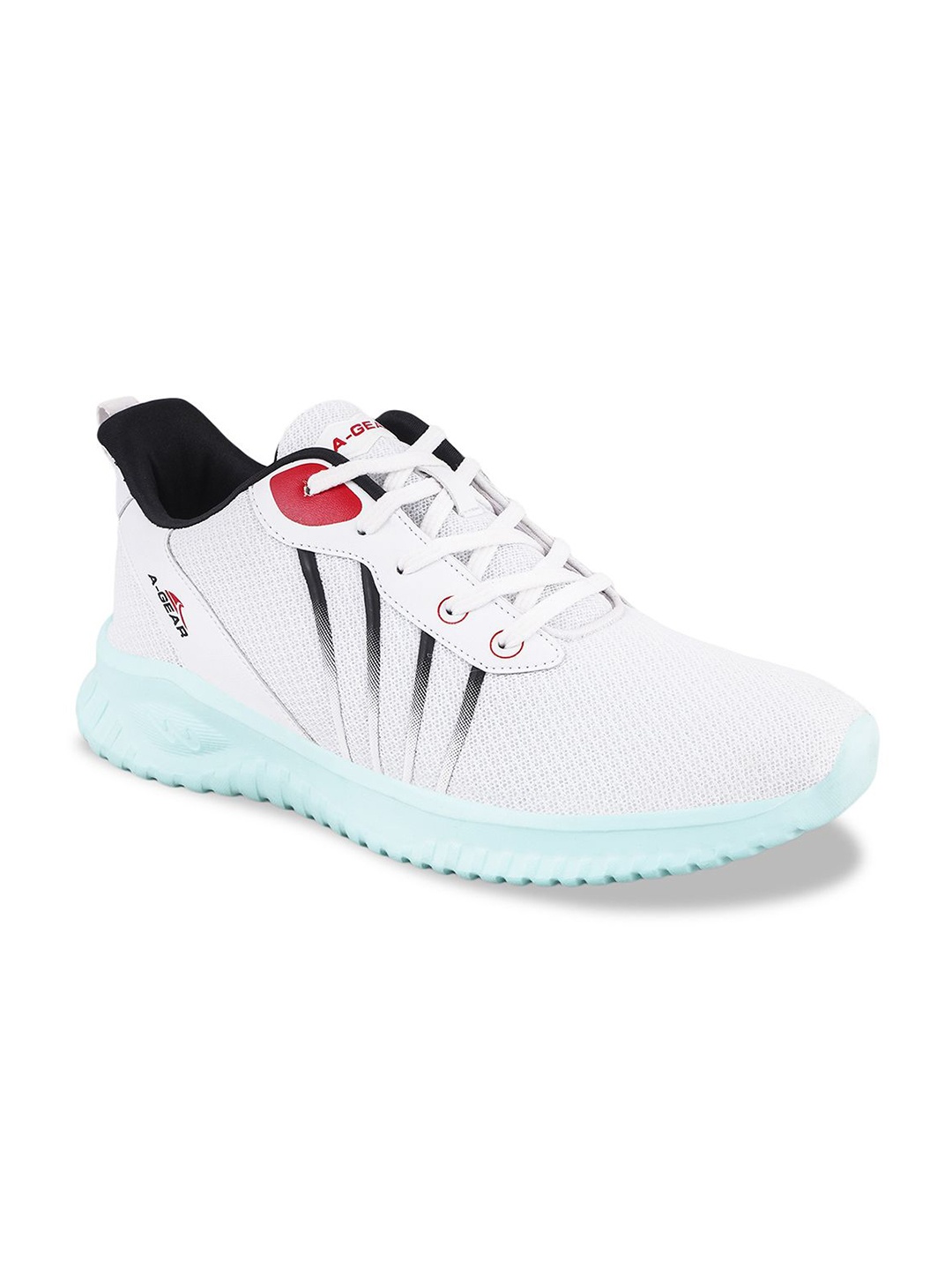 

Campus Men Mesh Lace-Ups Running Shoes, White