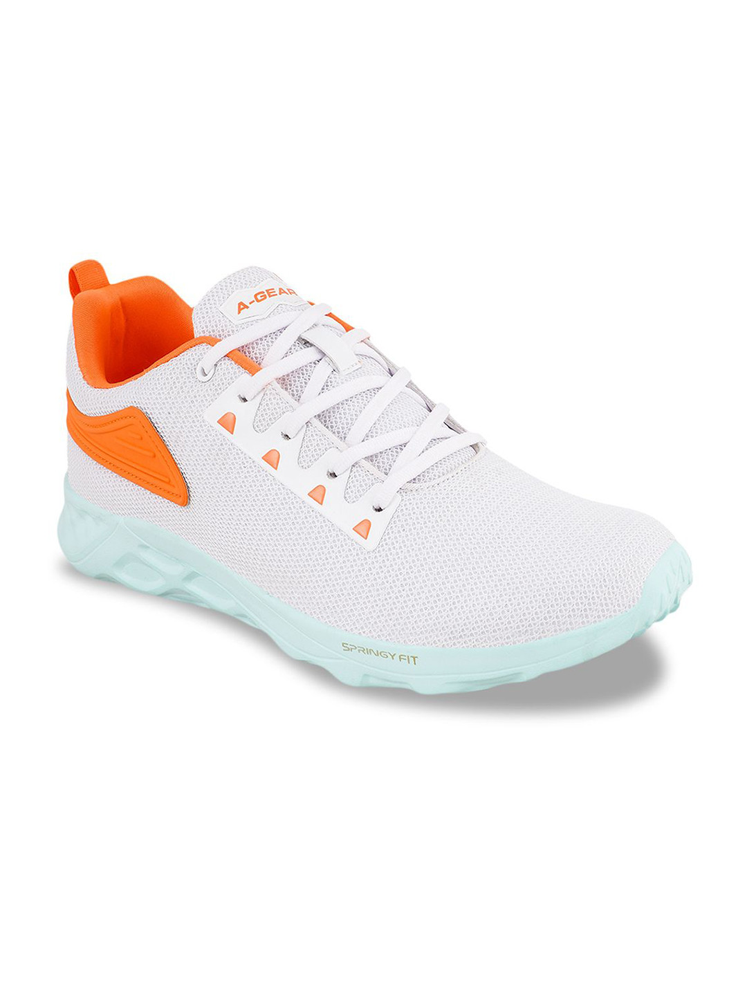

Campus Men Mesh Running Shoes, White