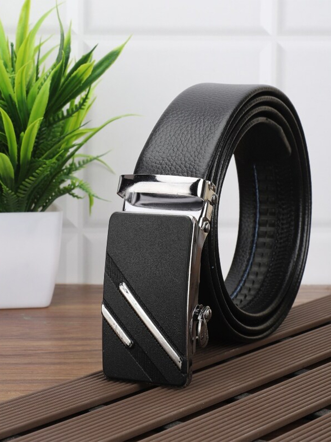 

Kastner Men Textured Formal Belt, Black