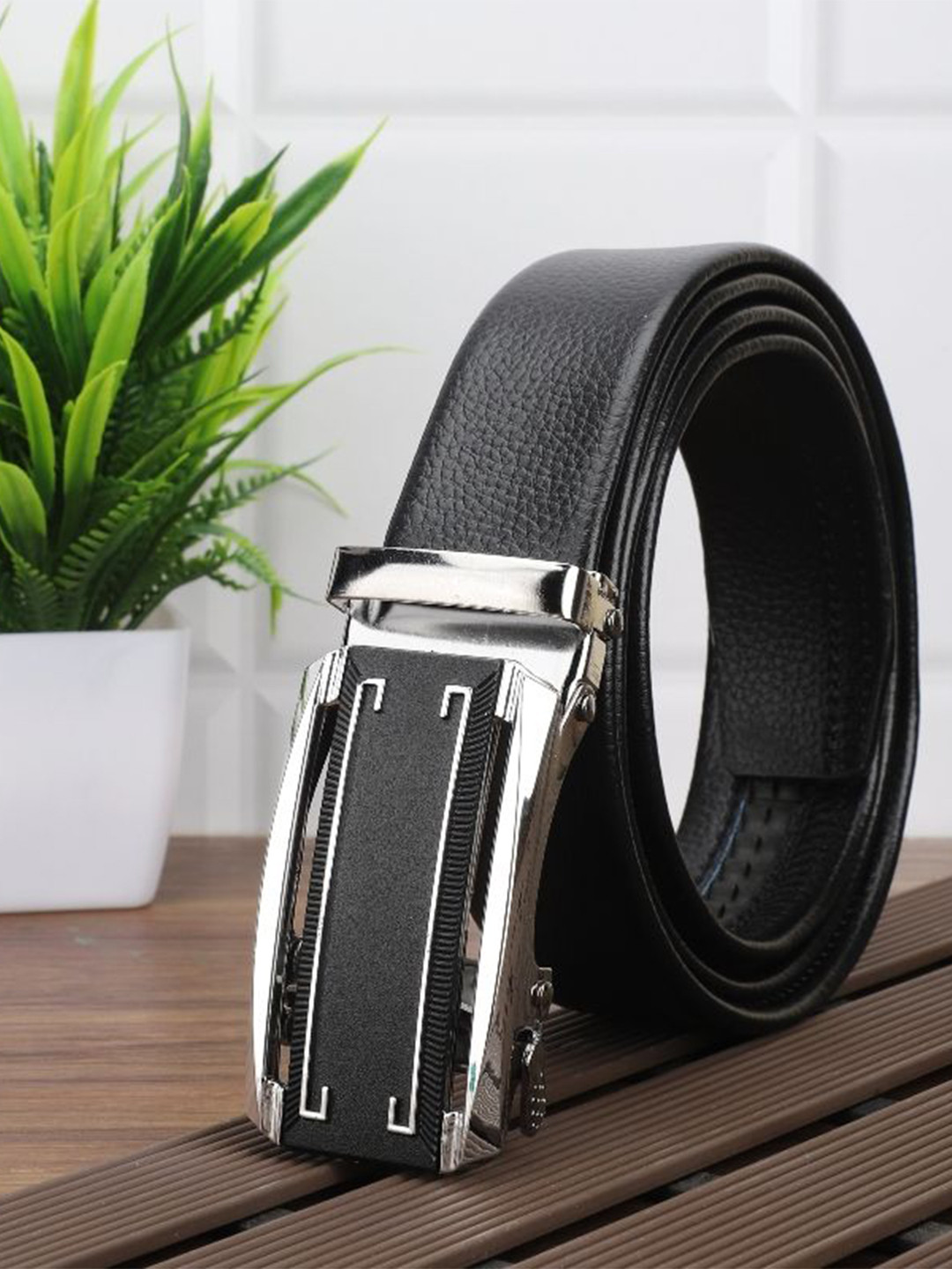 

Kastner Men Textured Formal Belt, Black