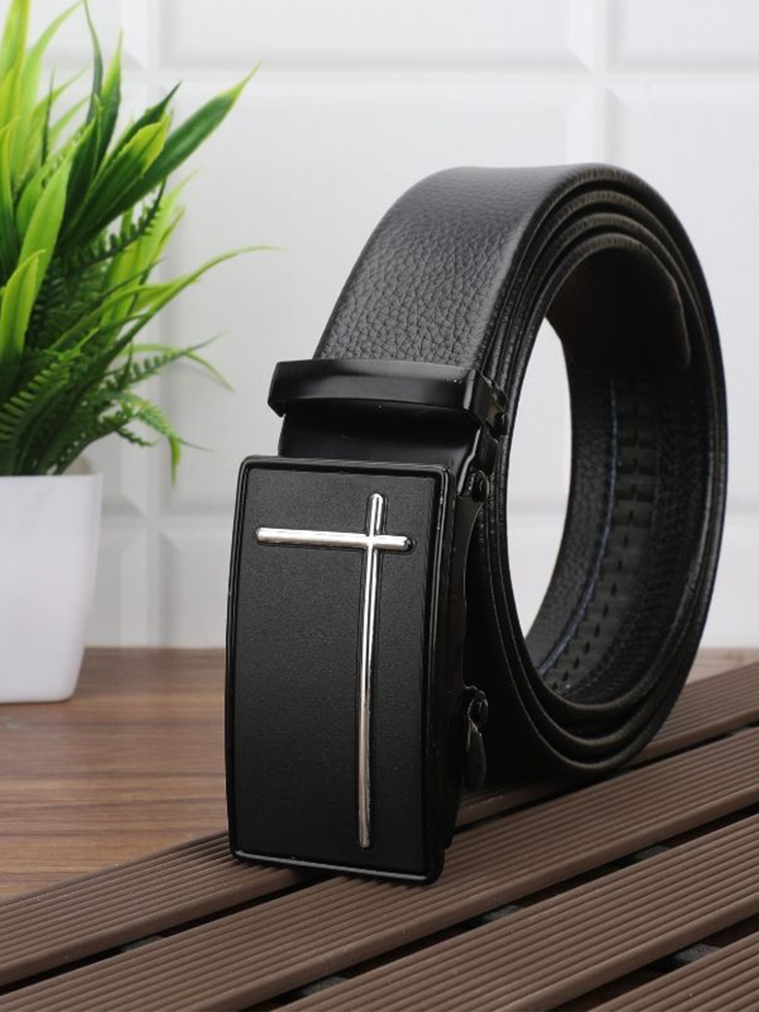 

Kastner Men Textured Formal Belt, Black