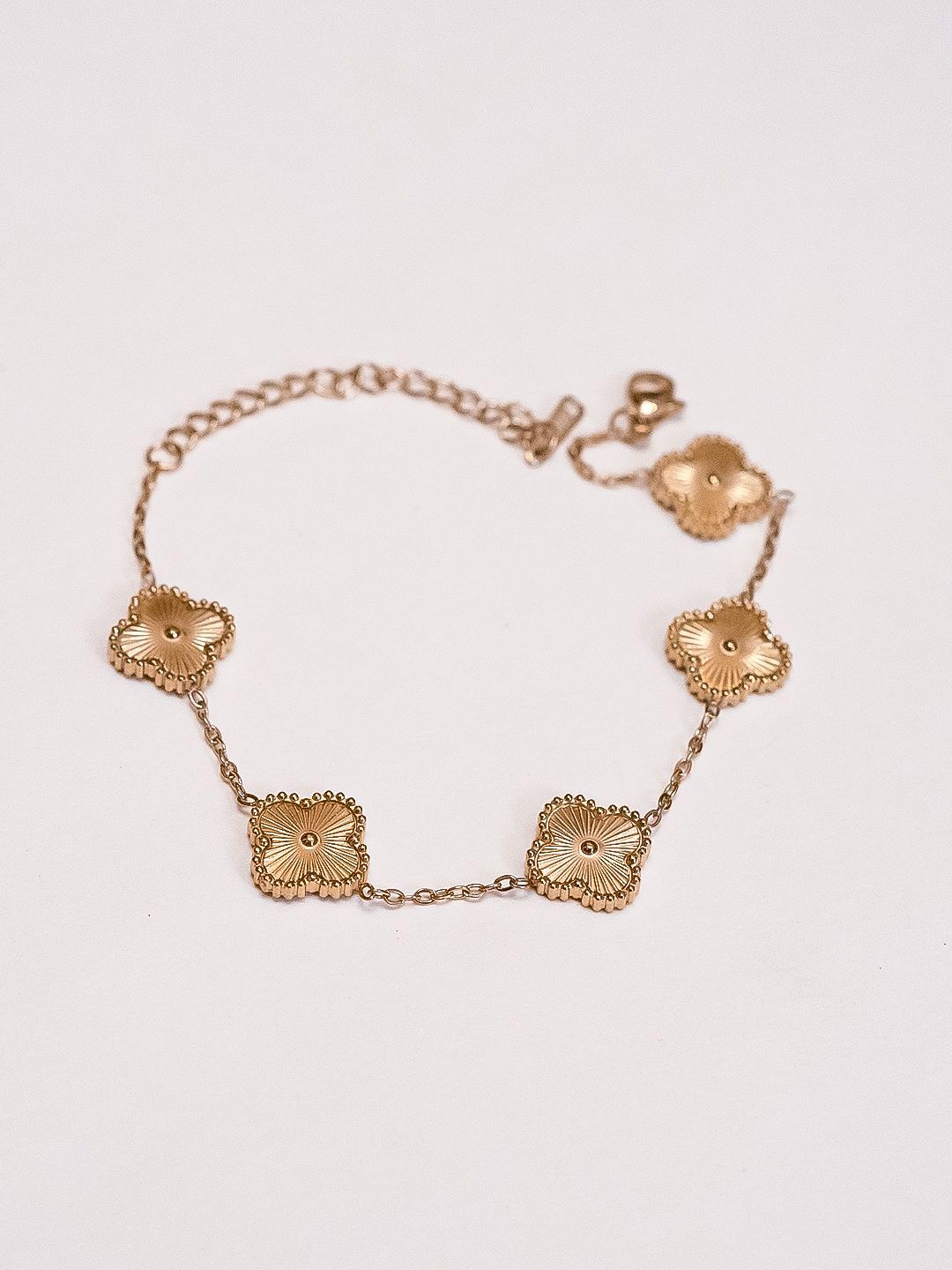 

The Cacti Store Stainless Steel Wraparound Clover Bracelet, Gold