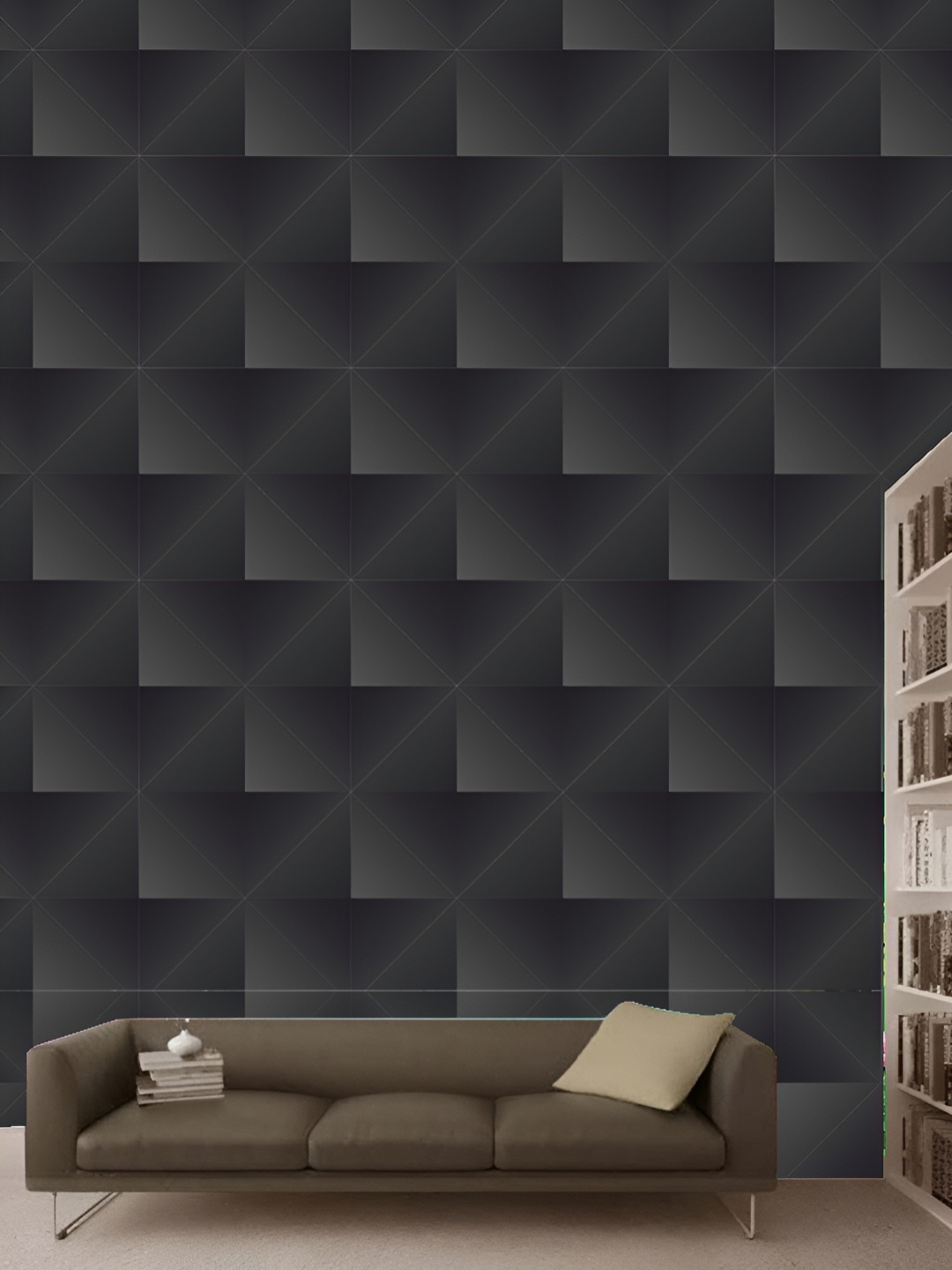 

Aura Black & Grey 3D Printed Self-Adhesive Wall Sticker