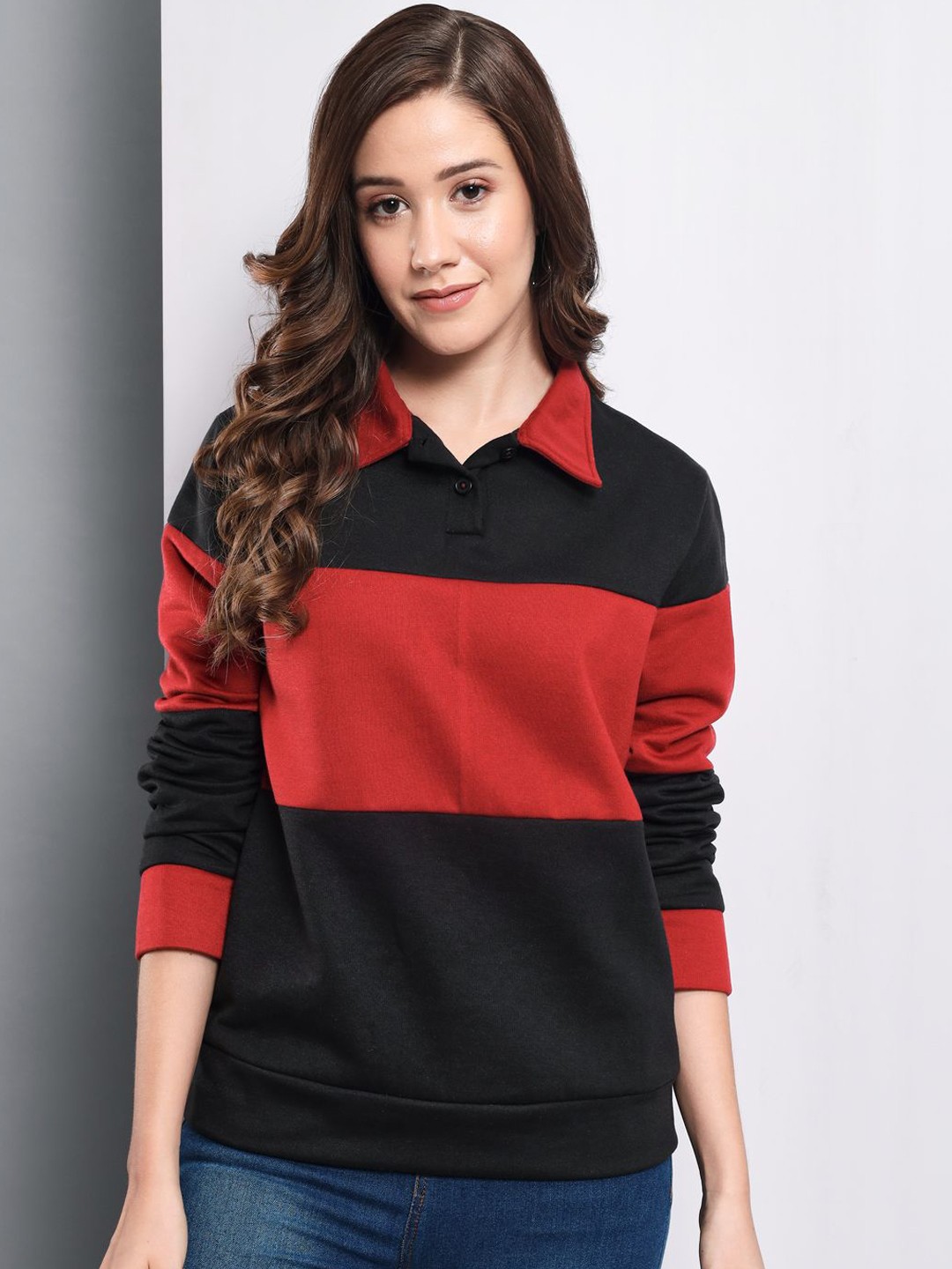 

TANDUL Colourblocked Lightweight Bomber Jacket, Black
