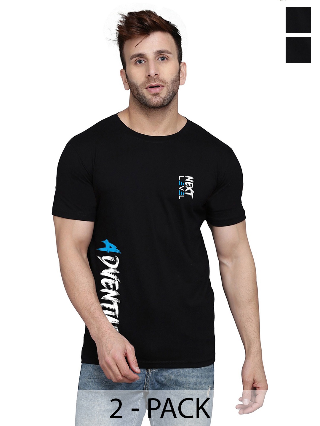 

SLOWLORIS Men Typography 2 Printed T-shirt, Black