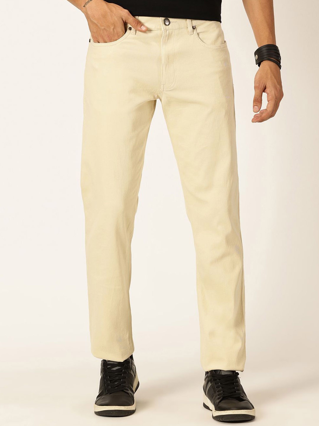 

Thomas Scott Men Smart Easy Wash Trousers, Beige