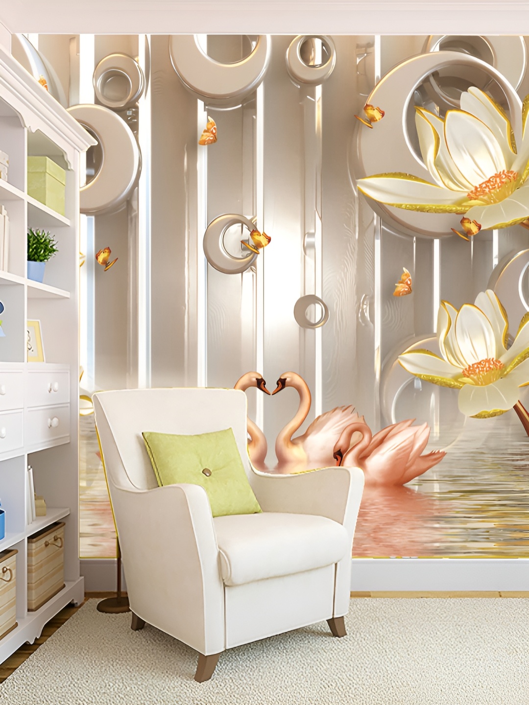 

Aura Beige Printed Self-Adhesive Wall Sticker