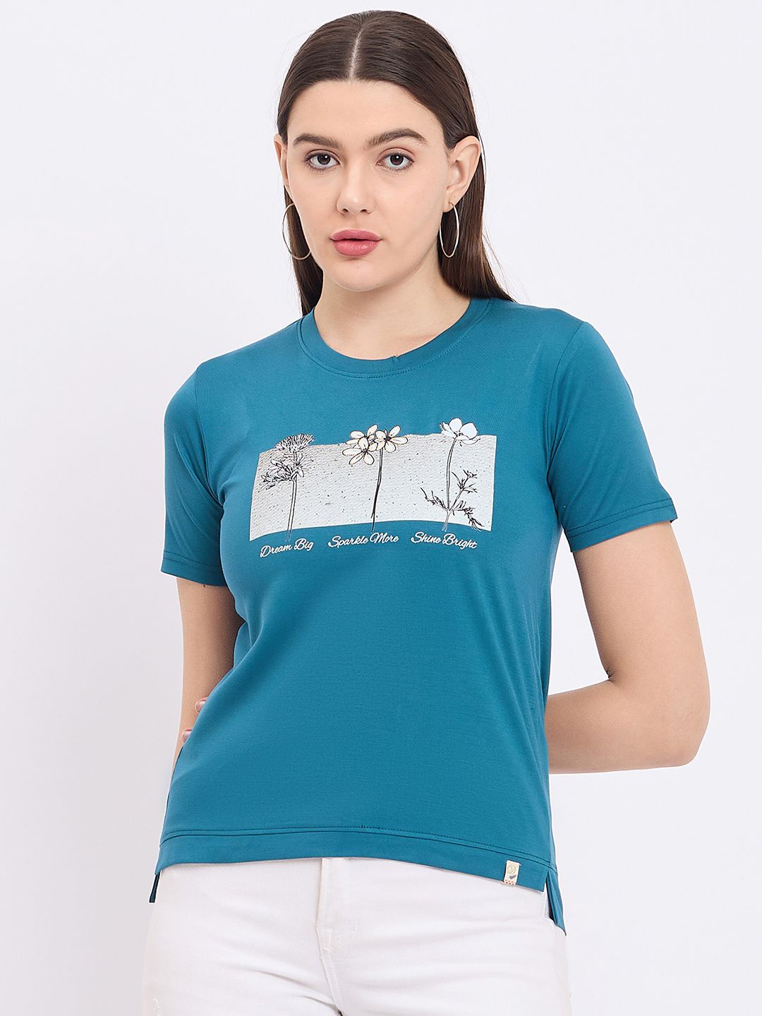 

Duke Printed Cotton T-Shirt, Blue