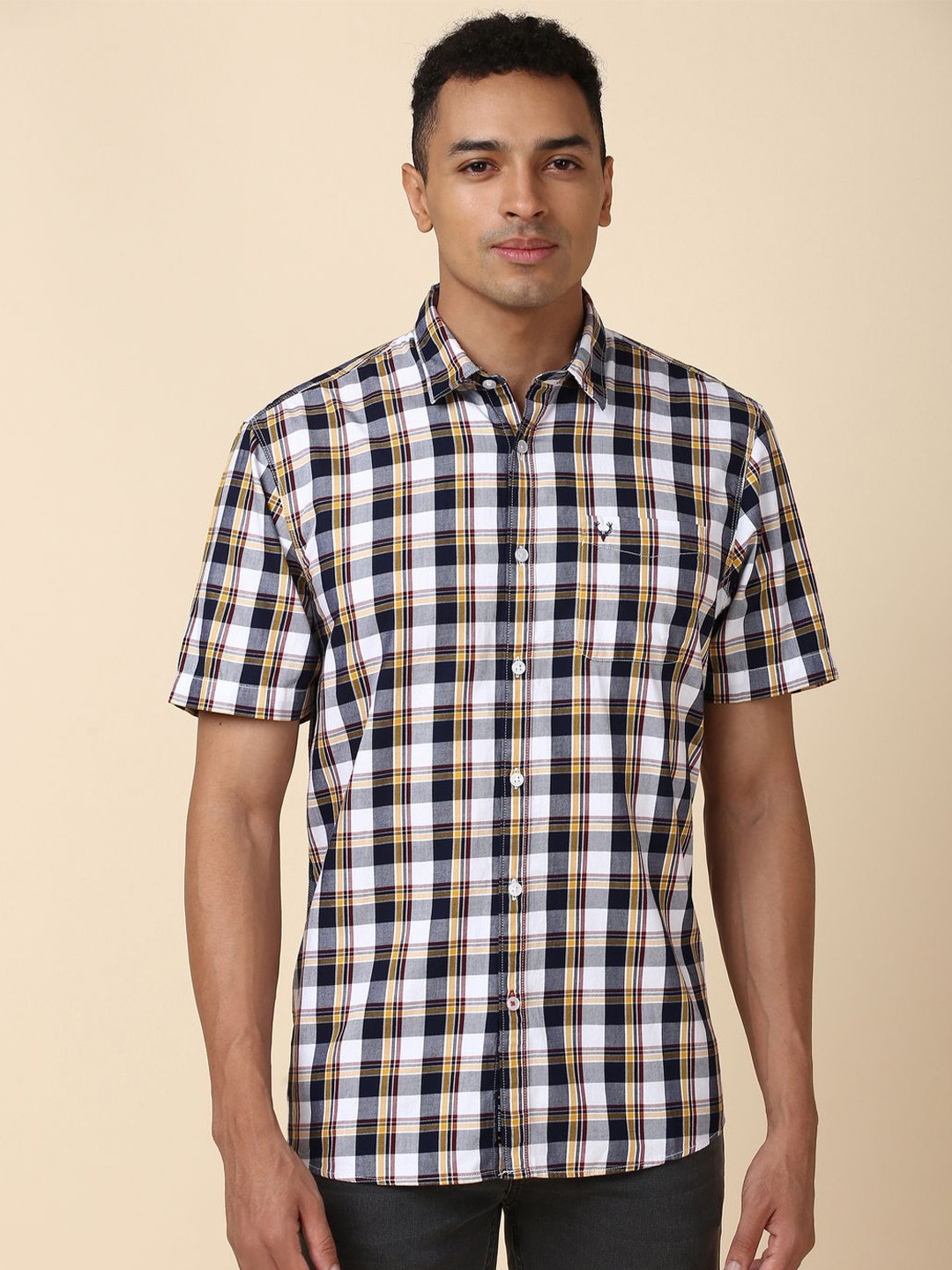 

Allen Solly Tartan Checks Cotton Casual Shirt, Multi