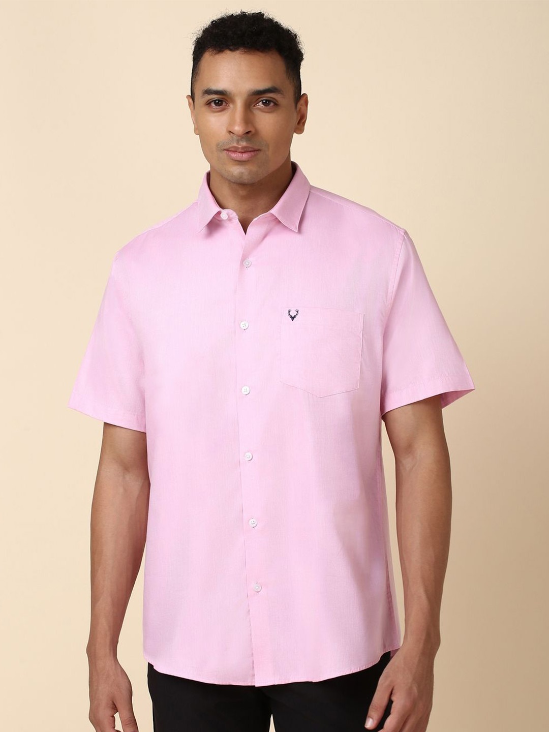

Allen Solly Slim Fit Pure Cotton Casual Shirt, Pink