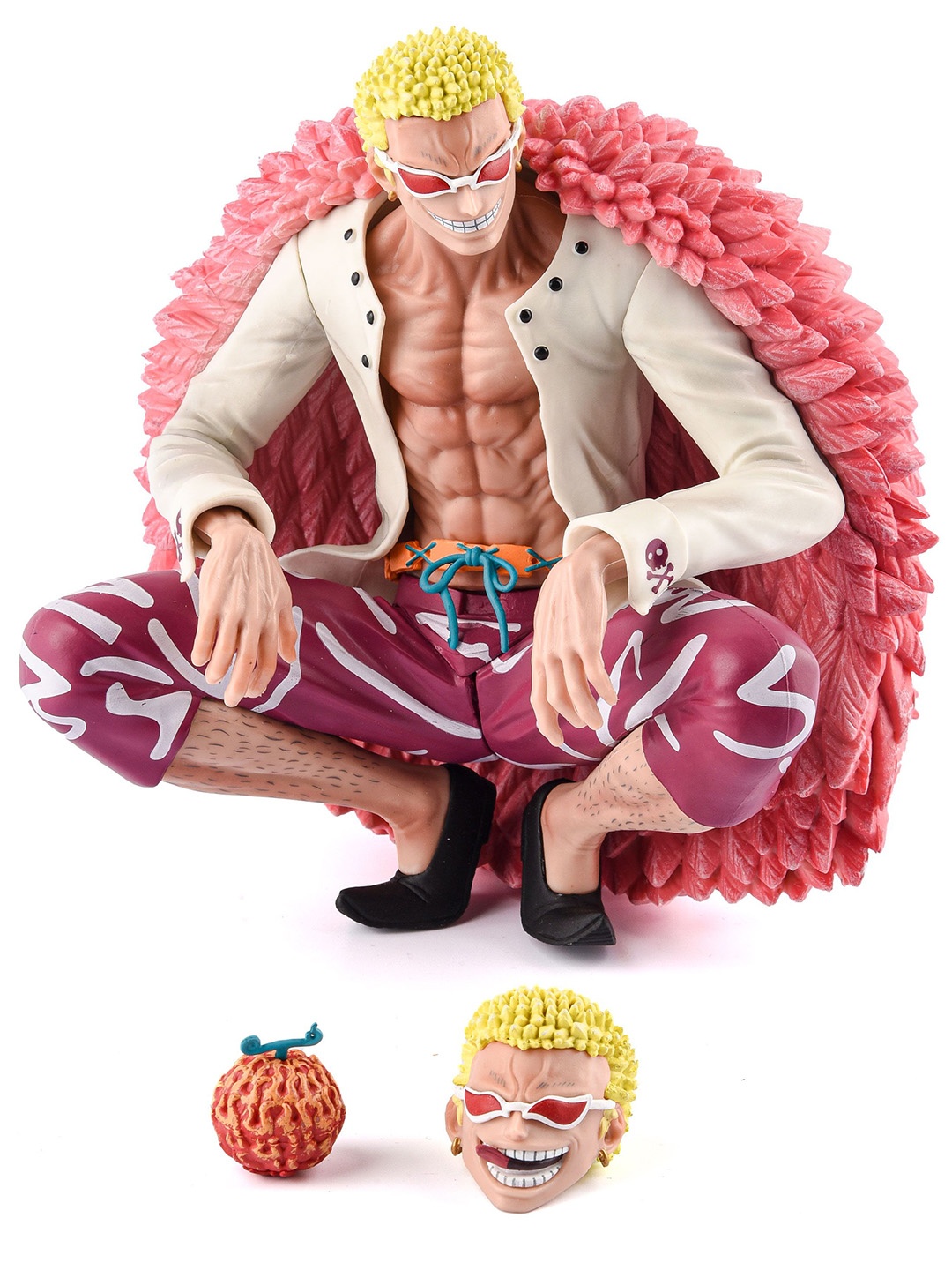 

COMICSENSE One Piece Anime Heavenly Yaksha Action Figures, Pink
