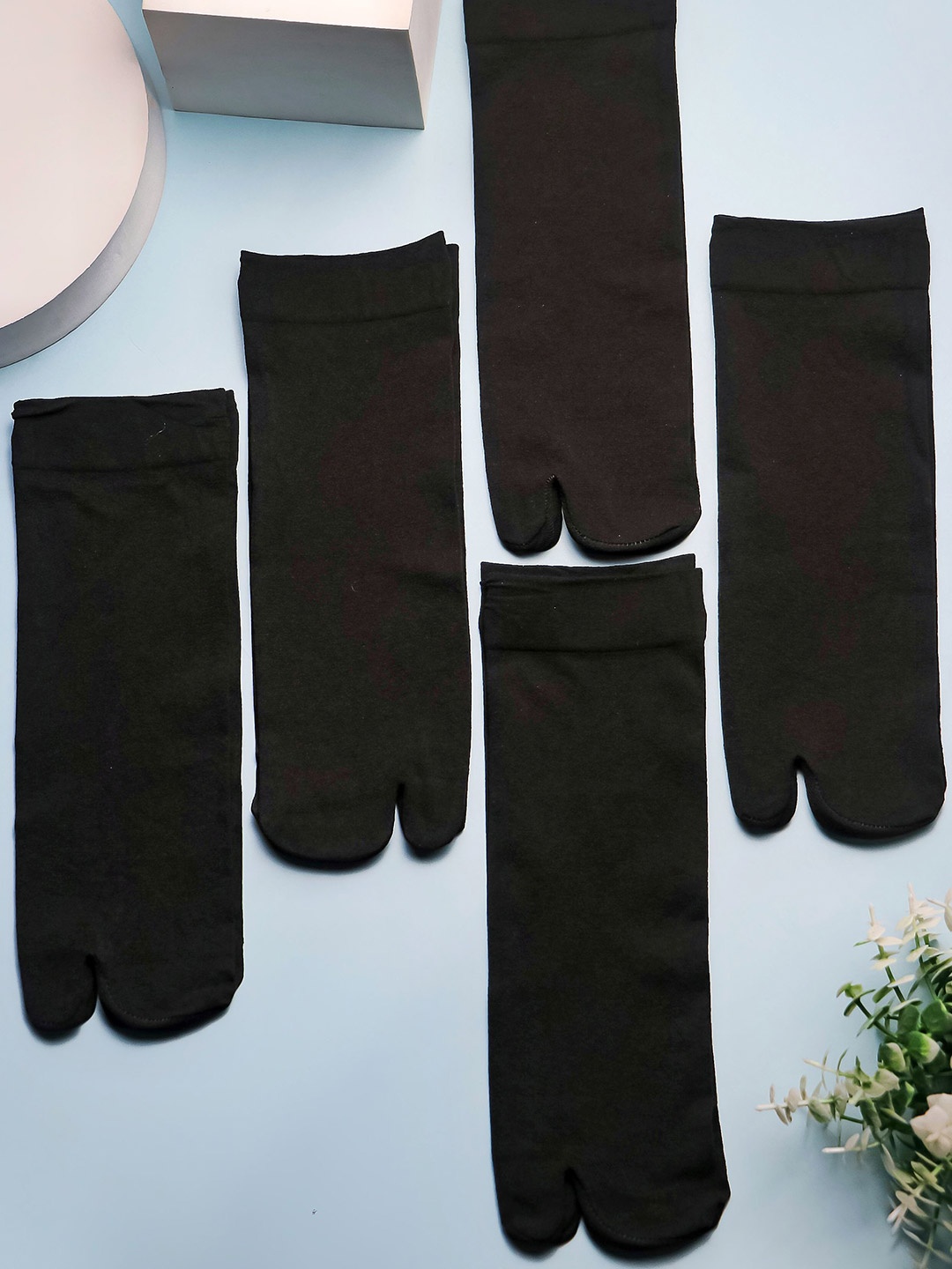

Brauch Women Pack of 5 Calf-Length Socks, Black