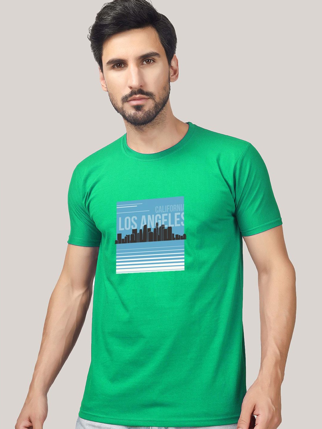 

Greylongg Graphic Printed T-shirt, Green