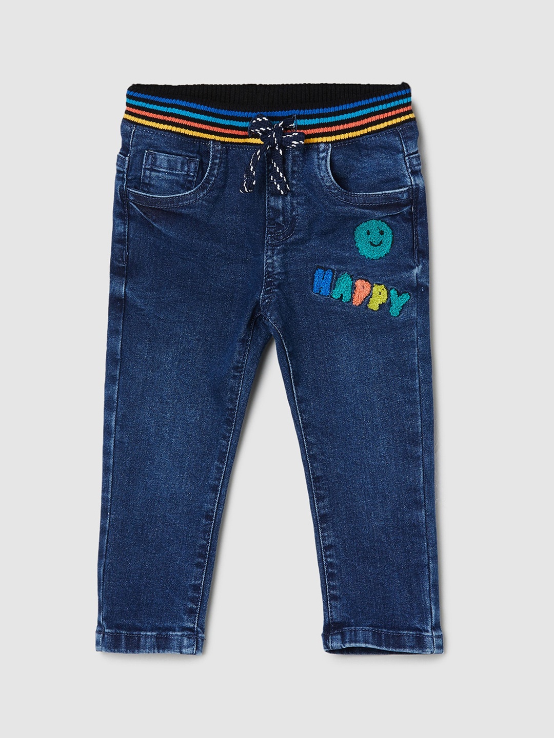 

max Boys Mid-Rise Clean Look Jeans, Navy blue