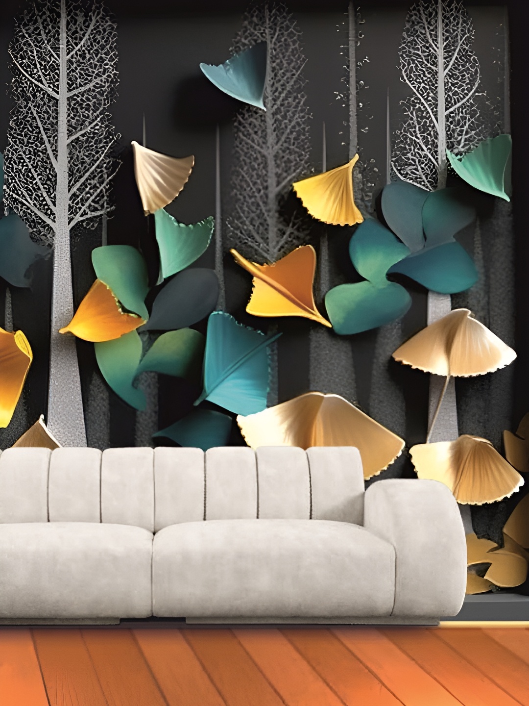 

Aura Black & Blue Printed Self-Adhesive 3D Wallpaper