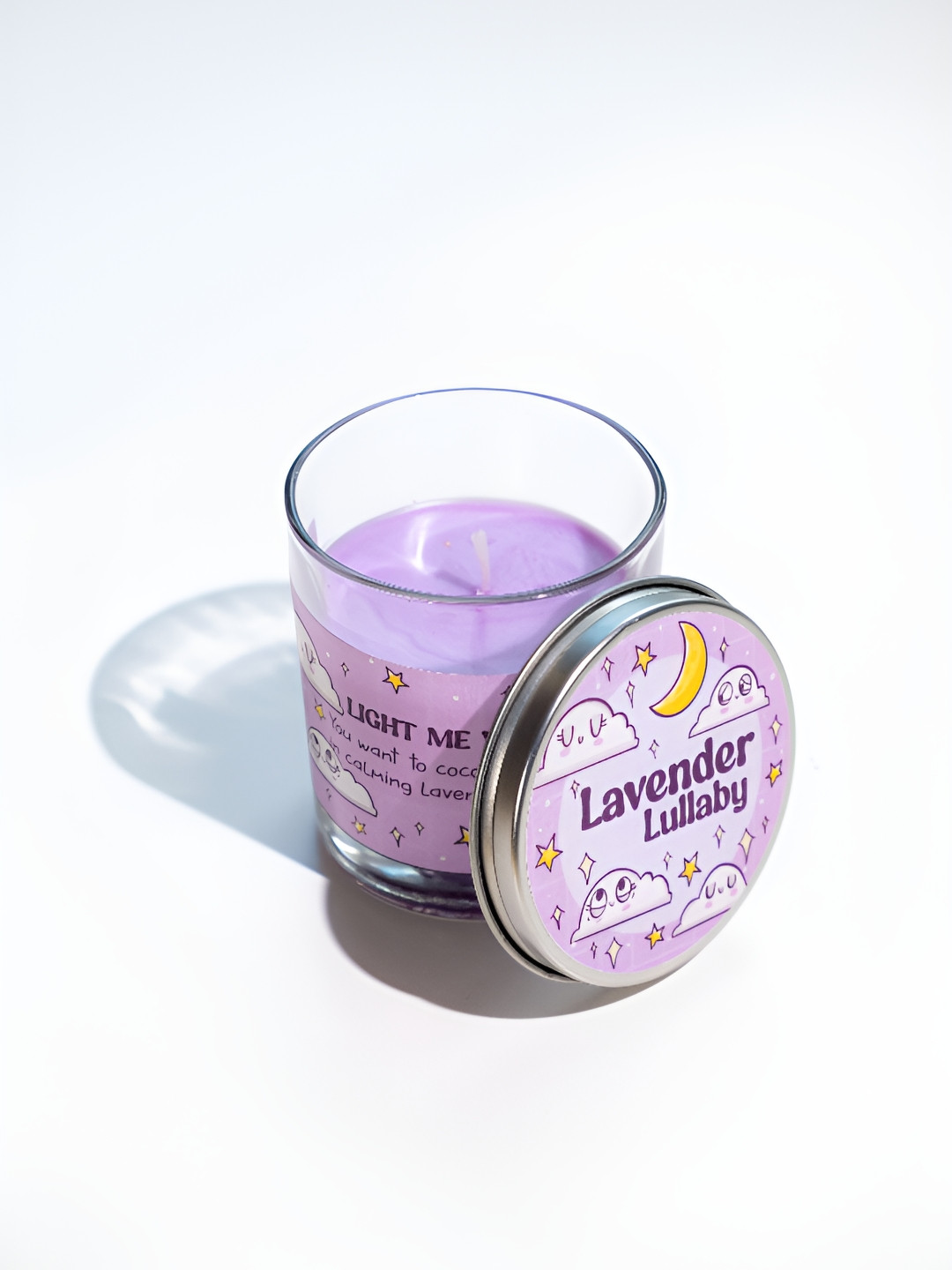 

DOODLEHOLIC Violet Printed Scented Jar Candle