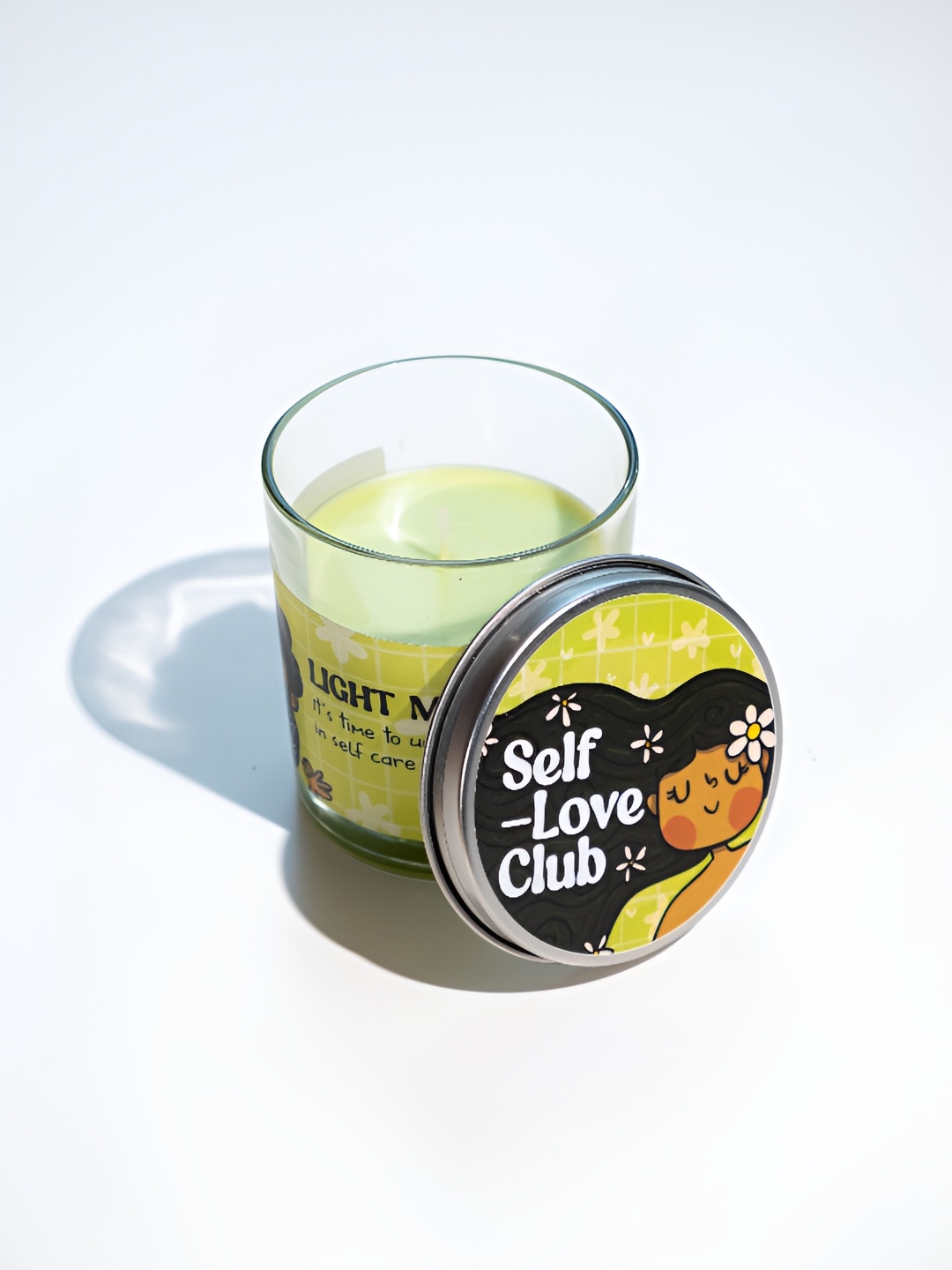 

DOODLEHOLIC Green Printed Scented Jar Candle