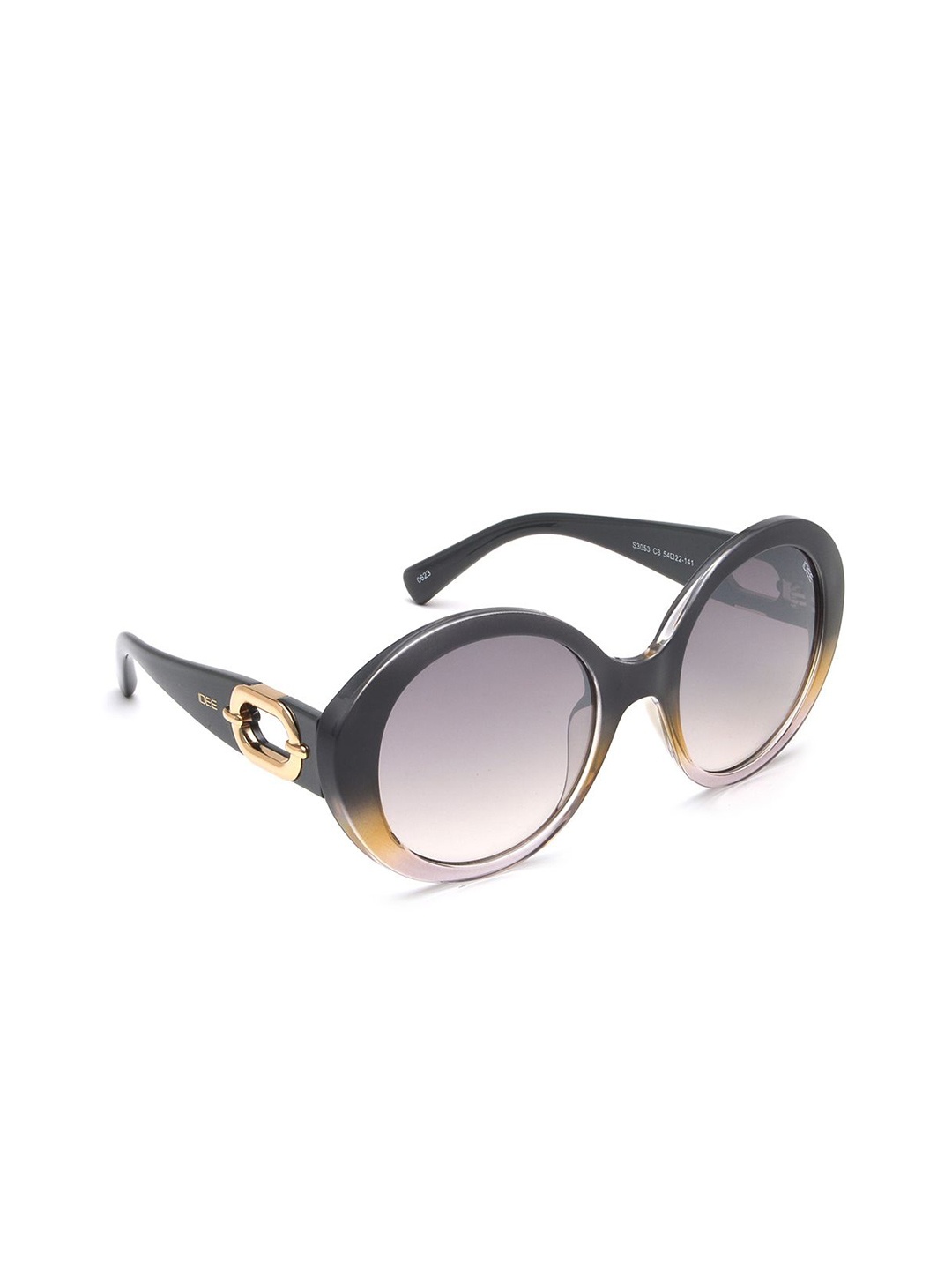 

IDEE Women Round Sunglasses with UV Protected Lens IDS3053C3SG, Grey