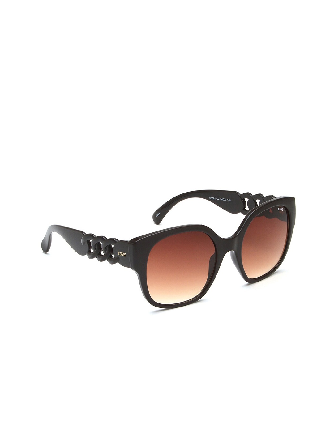 

IDEE Women Square Sunglasses with UV Protected Lens IDS3061C2SG, Brown