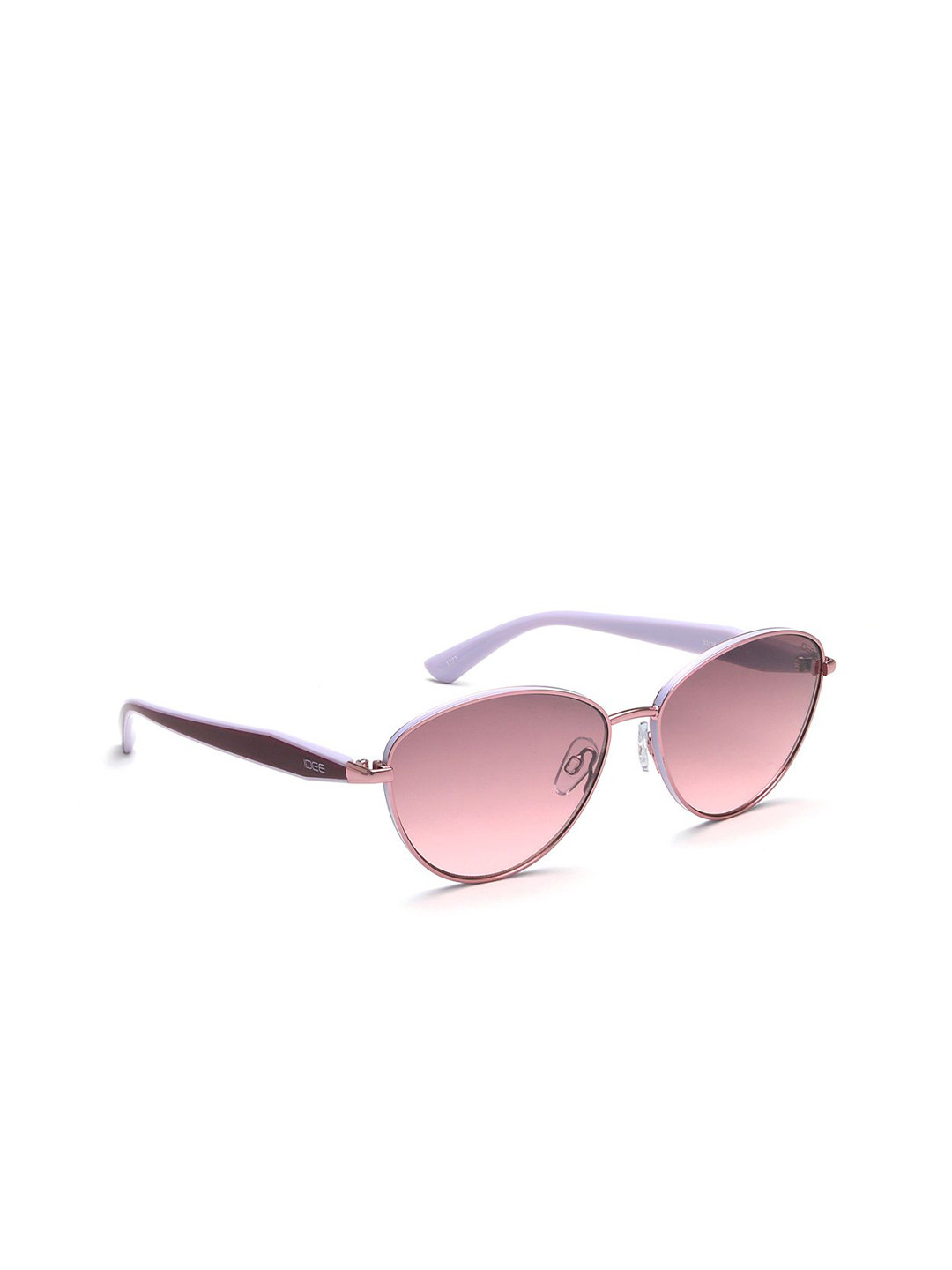 

IDEE Women Oval Sunglasses with UV Protected Lens IDS3136C3SG, Purple
