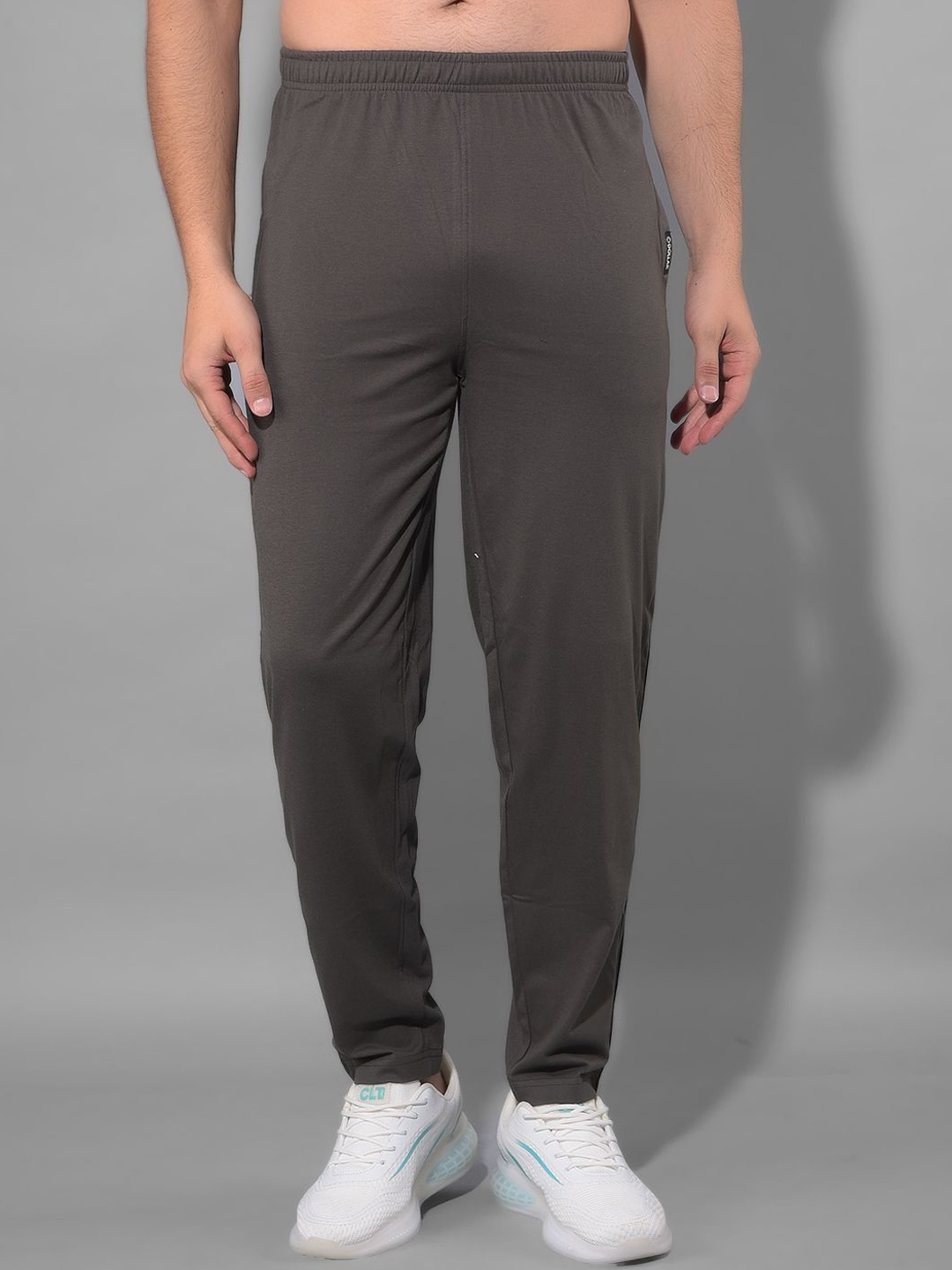 

Dollar Men Mid Rise Cotton & Modal Track Pants, Olive