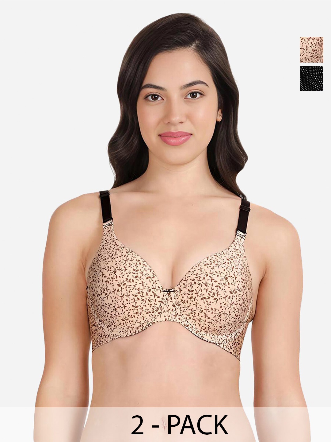 

shyaway Bra Medium Coverage Underwired Lightly Padded, Black